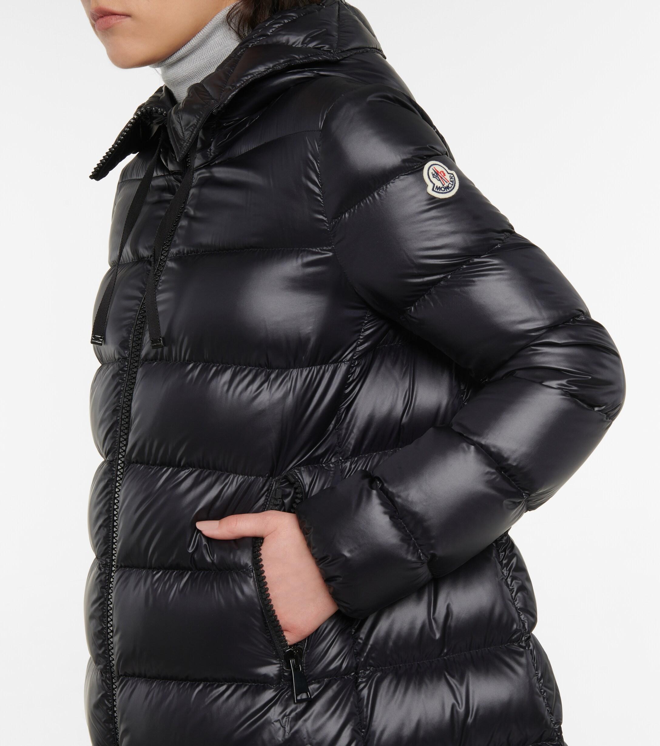 Womens Coats Moncler Coats Moncler Synthetic Suyen Quilted Down Coat in Blue 
