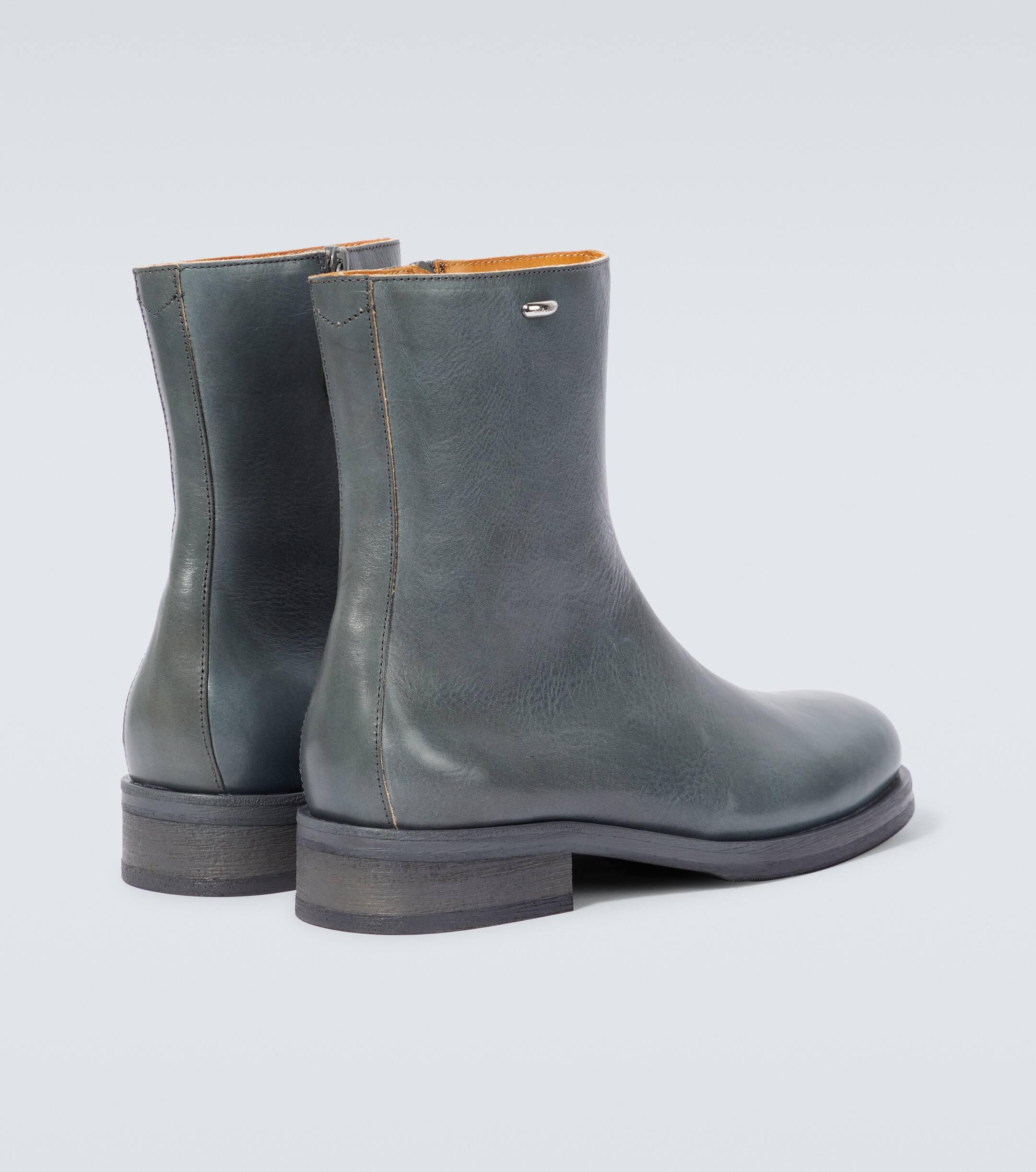 Our Legacy Camion Leather Ankle Boots in Grey for Men | Lyst UK