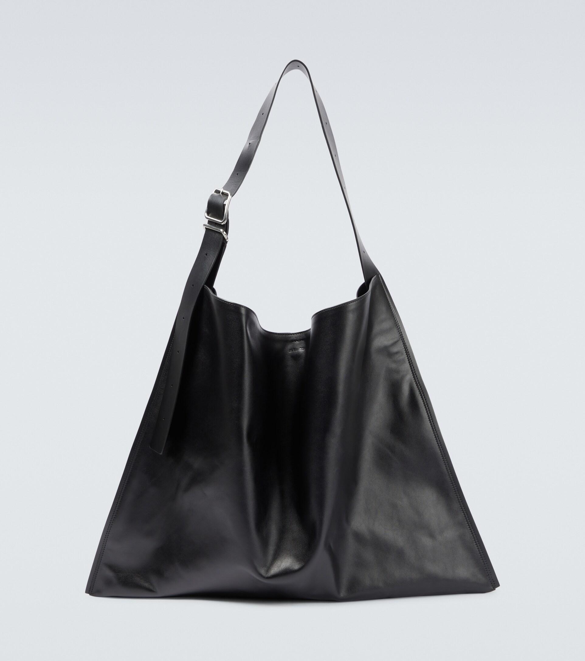 Jil Sander Leather Tote Bag in Black for Men Lyst