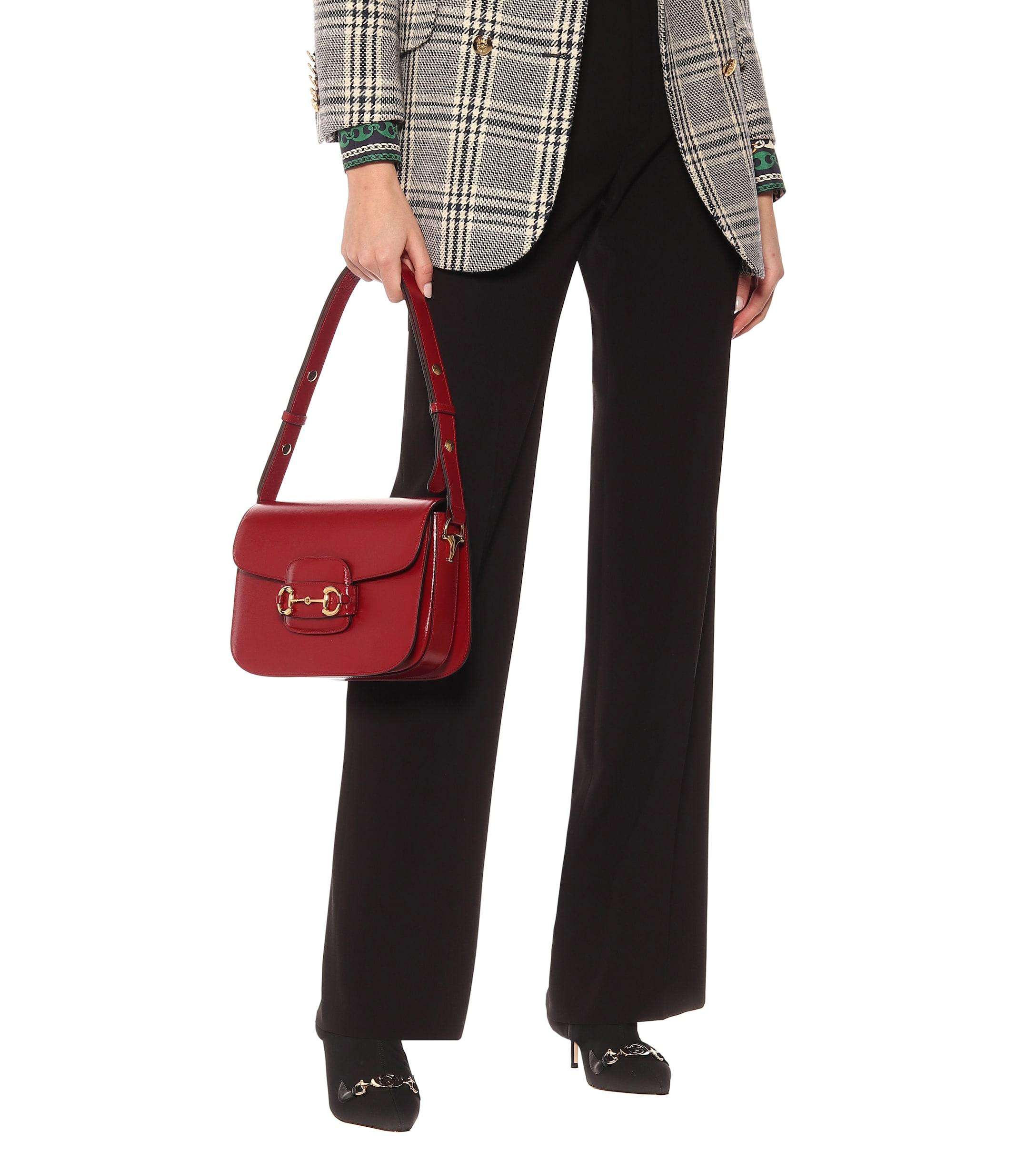 gucci horsebit bag red