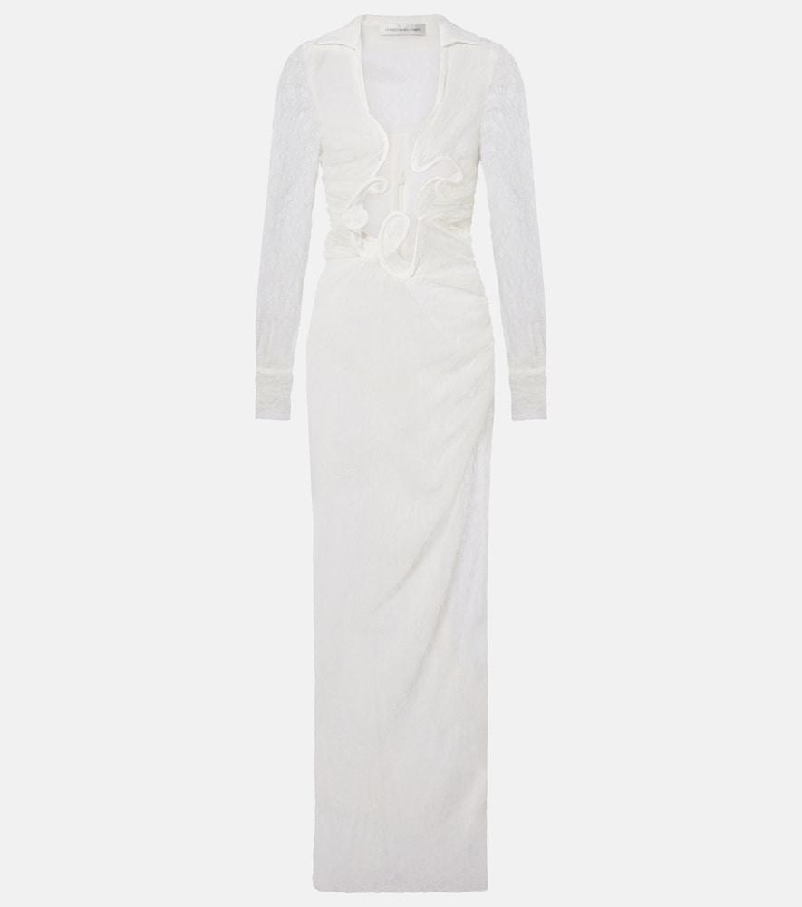 Christopher Esber Venus Sheer Lace Gown in White | Lyst Christopher Esber Venus Sheer Lace Gown in White | Lyst