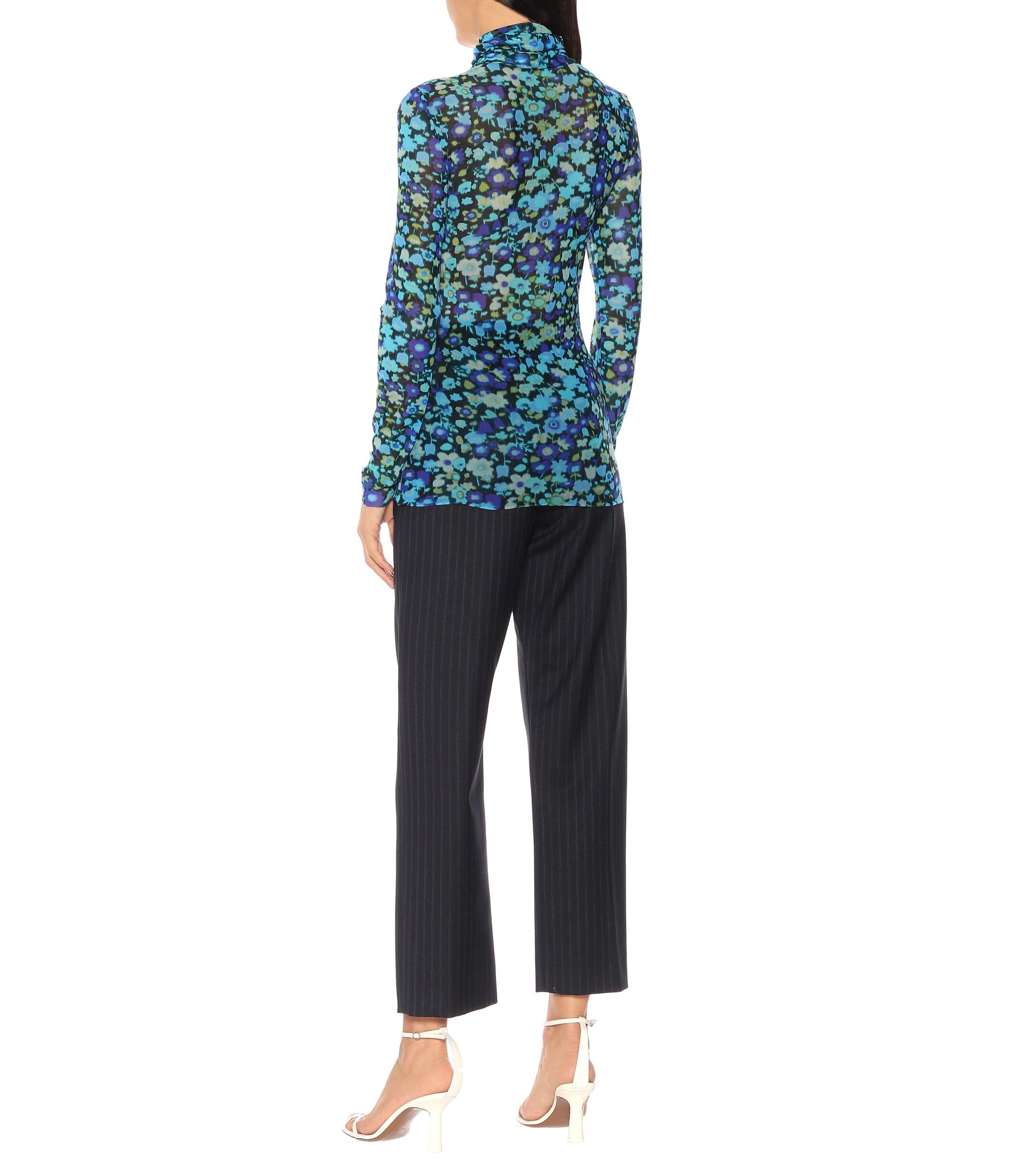 ganni mesh turtleneck