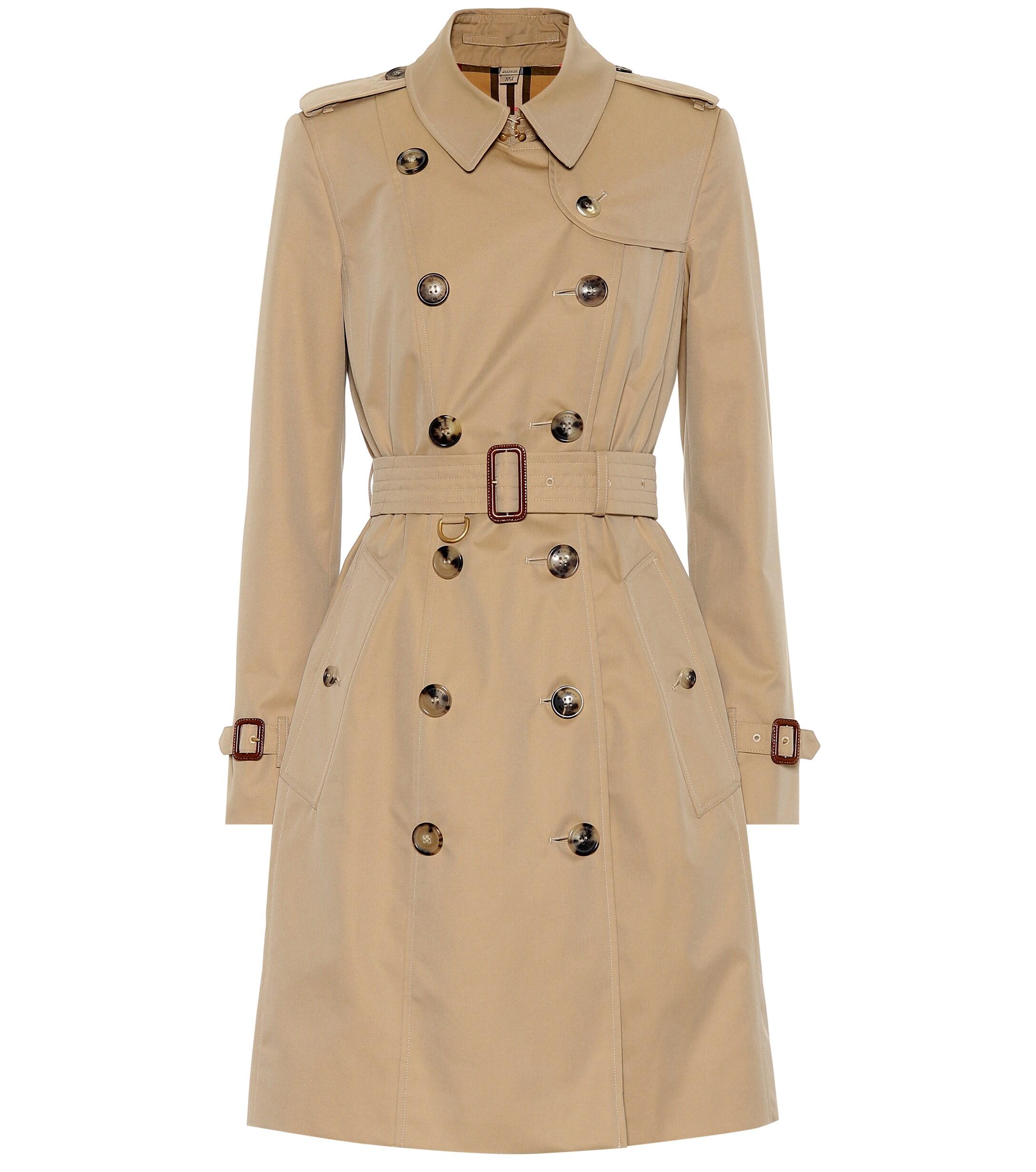 Burberry The Chelsea Cotton Trench Coat in Honey (Natural) - Save 1% - Lyst
