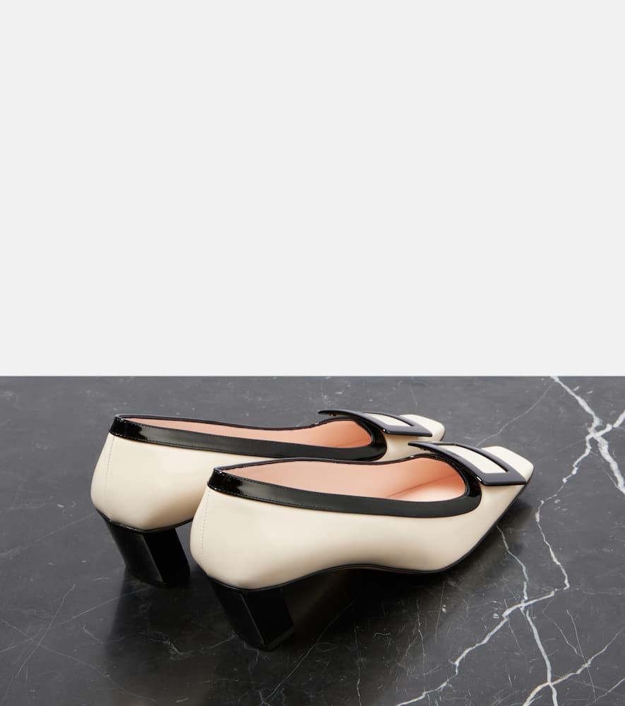 Roger Vivier Belle Vivier Patent Leather Pumps in White Lyst UK