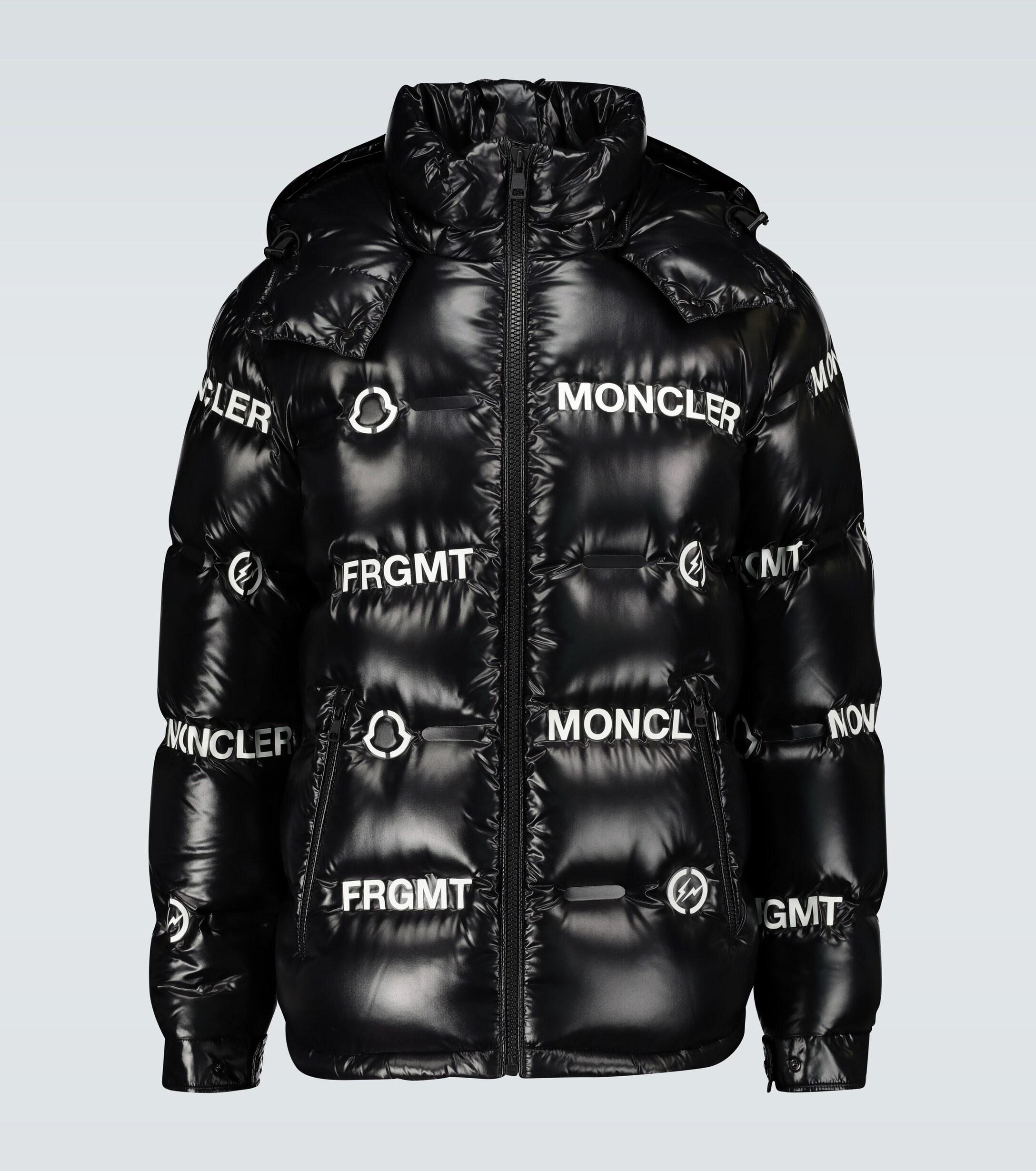 ホース 7 MONCLER Frgmt Motorcycle Sweatshirt Mens Black 2021AW モンクレール パーカー