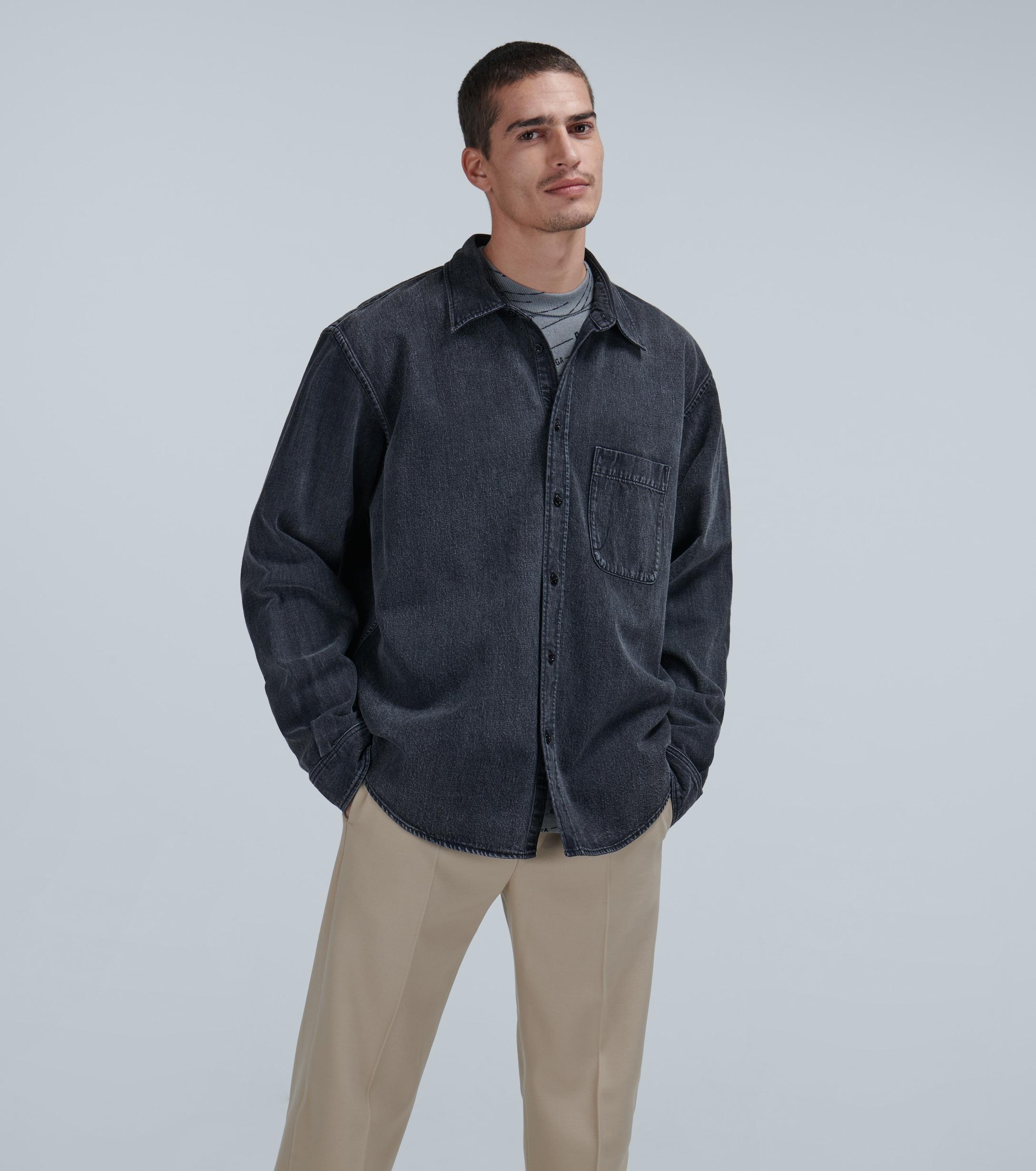 balenciaga peacoat overshirt