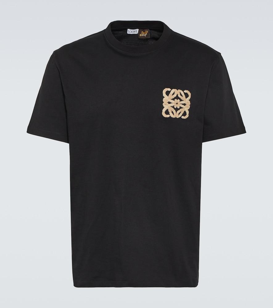 Loewe Paula's Ibiza Anagram Cotton Jersey T-Shirt in Black for Men