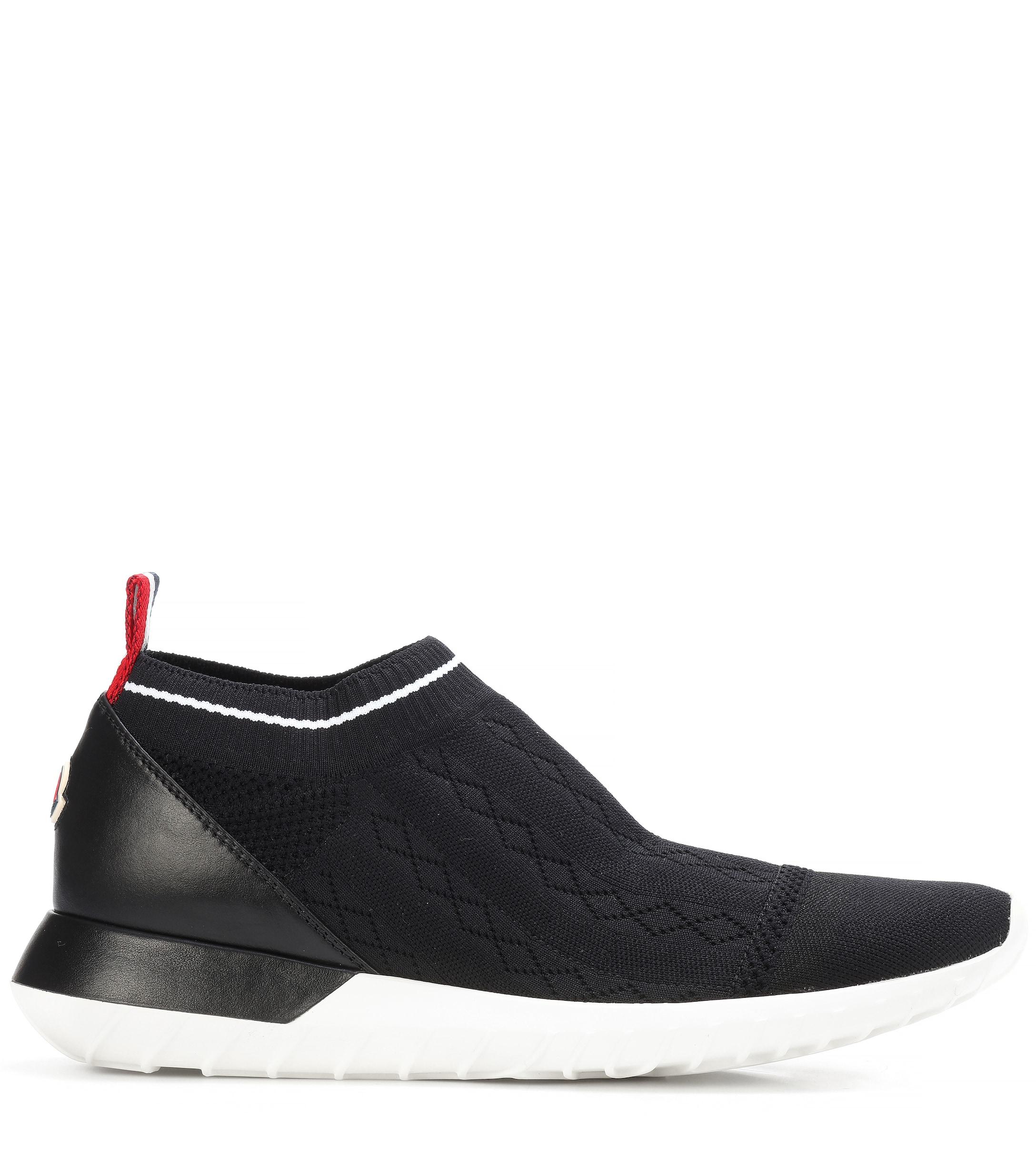 Moncler Giroflee Sock Sneakers in Black | Lyst