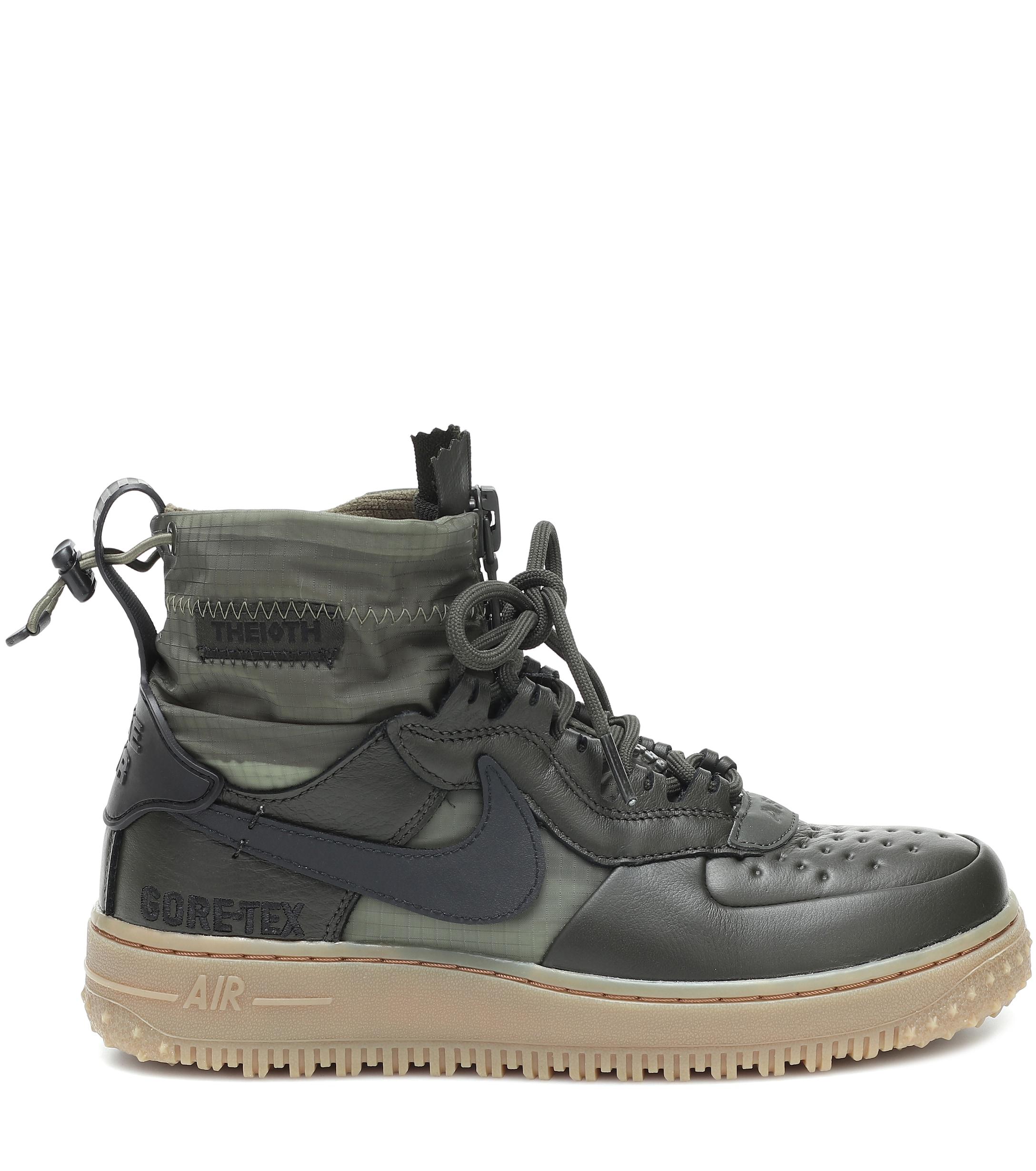 isla Percibir garra Nike Air Force 1 Winter Gore-tex Ankle Boots in Green | Lyst