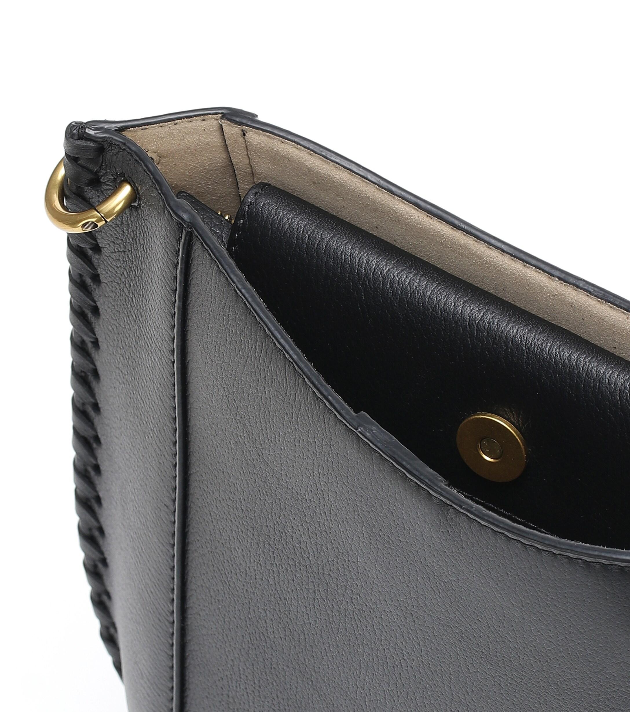 black leather handbag shoulder