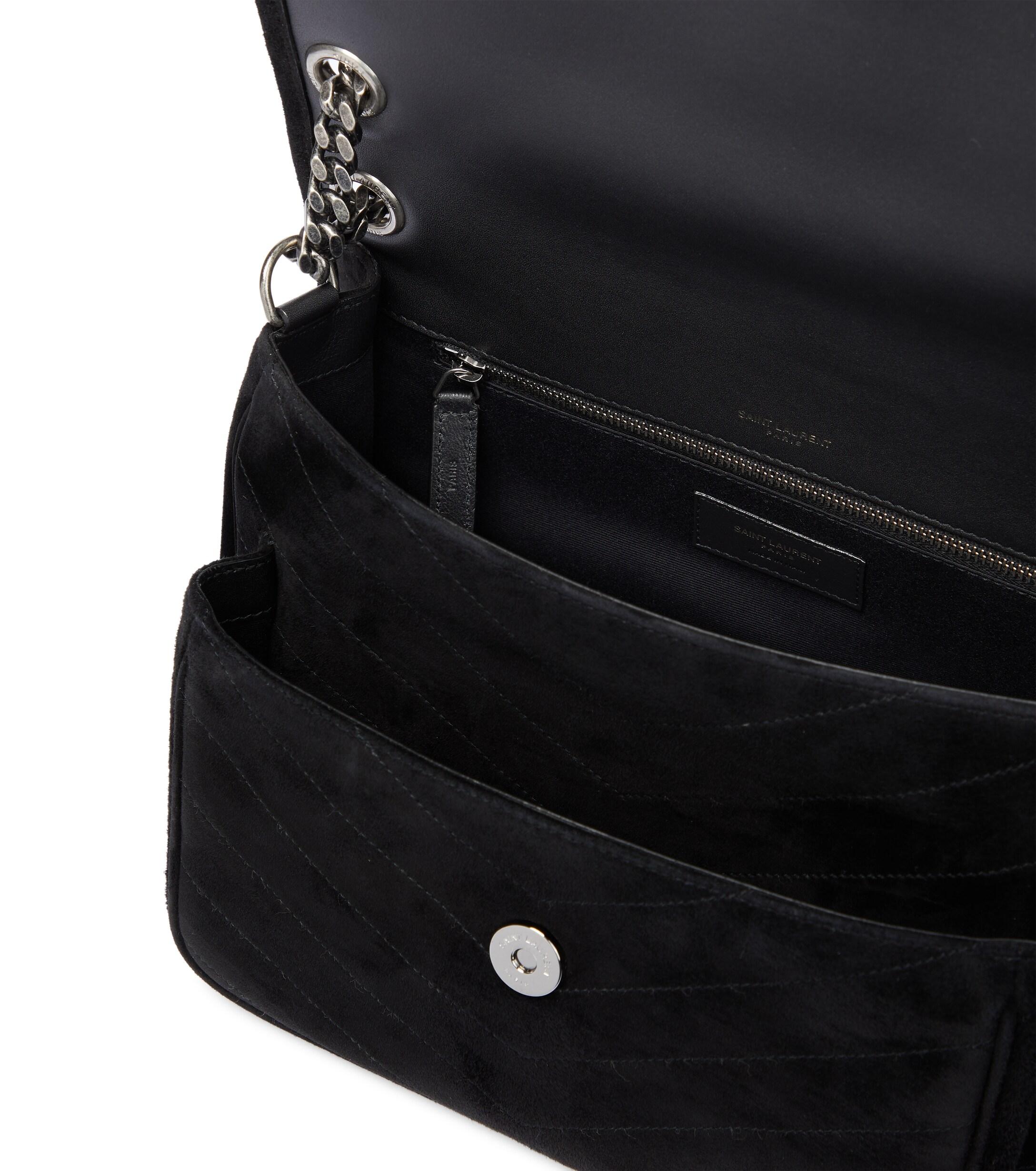 saint laurent niki medium suede shoulder bolsa