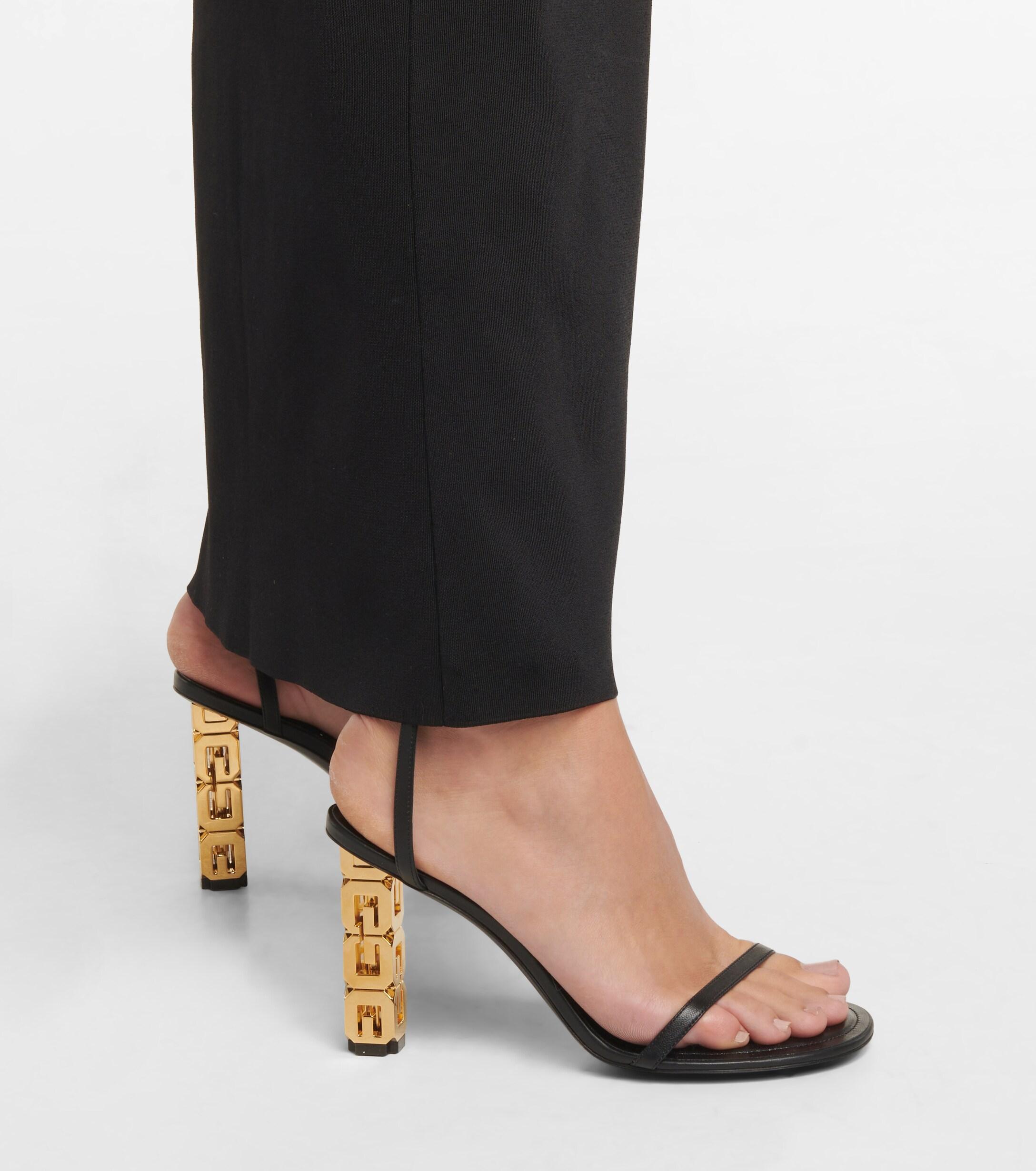 Givenchy G Cube 85 Leather Sandals in Black | Lyst