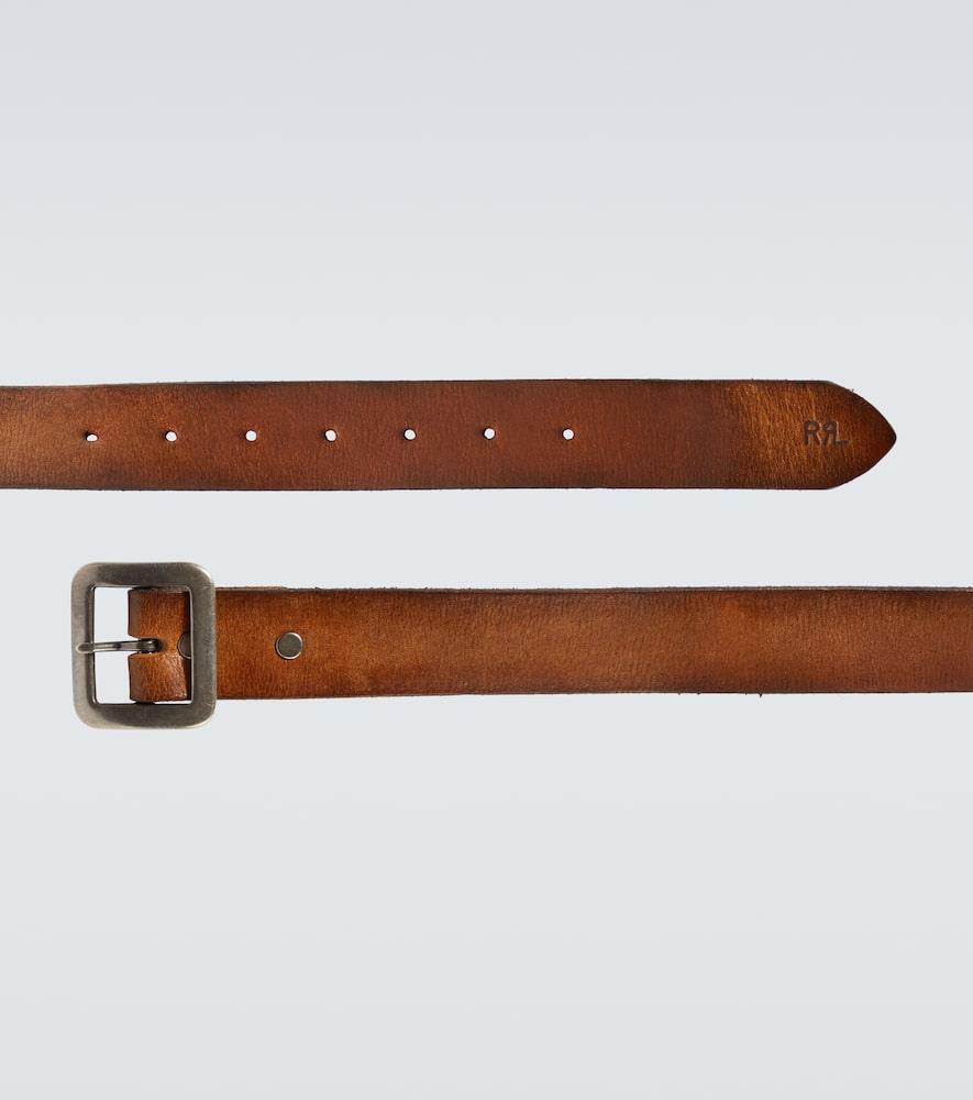 小物 RRL Vincennes Leather Belt RRL Vincennes Leather Belt - Baked Brown | Casual Belts