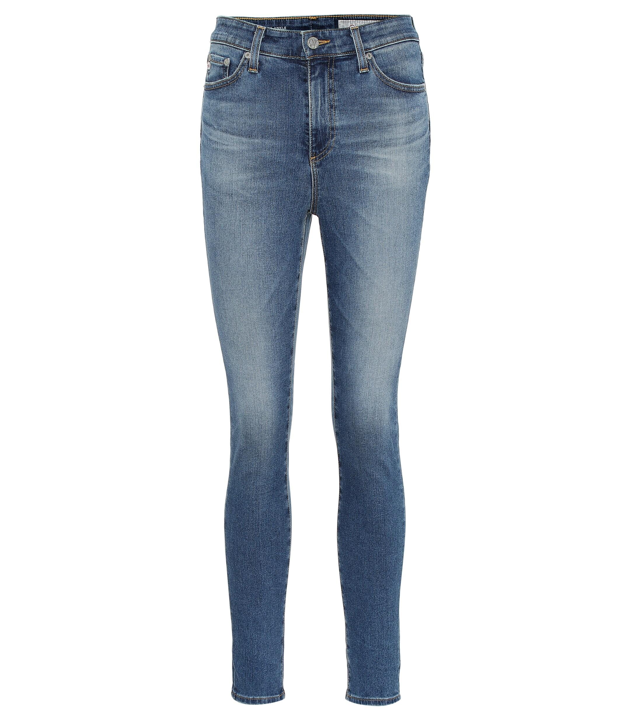 AG Jeans Denim The Mila Ankle High-rise Skinny Jeans in Blue - Save 28% ...