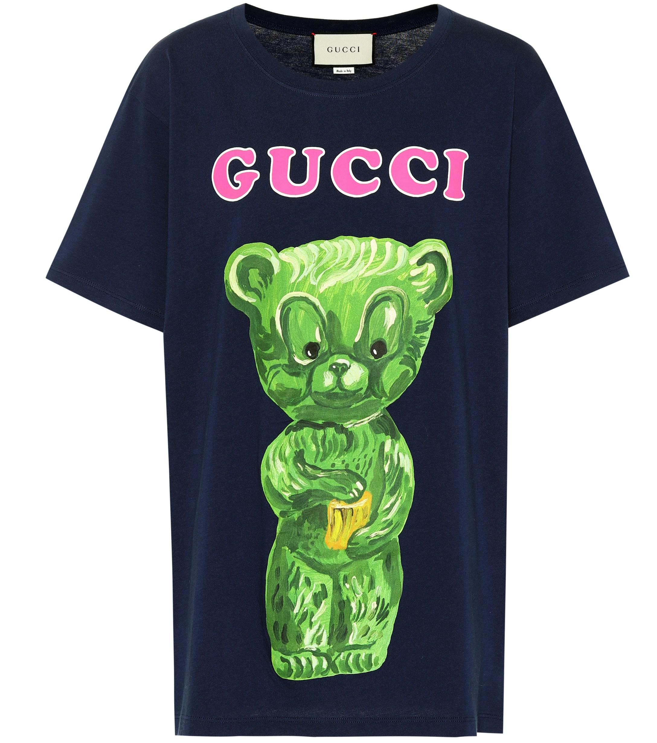Gucci Gummy Bear Cotton T-shirt in Blue - Lyst