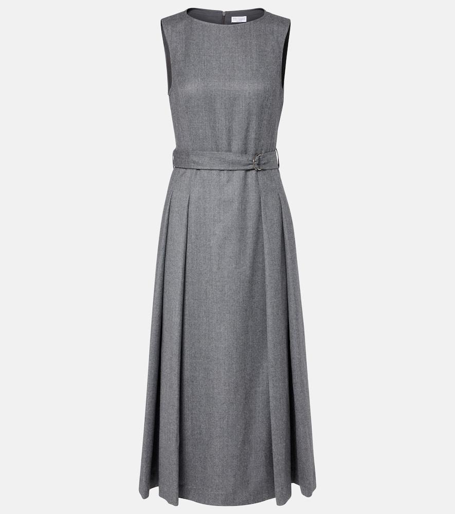 ワンピース BRUNELLO CUCINELLI BLACK AND GREY COTTON DRESS Brunello Cucinelli Denim Dress | Blue | FARFETCH JO