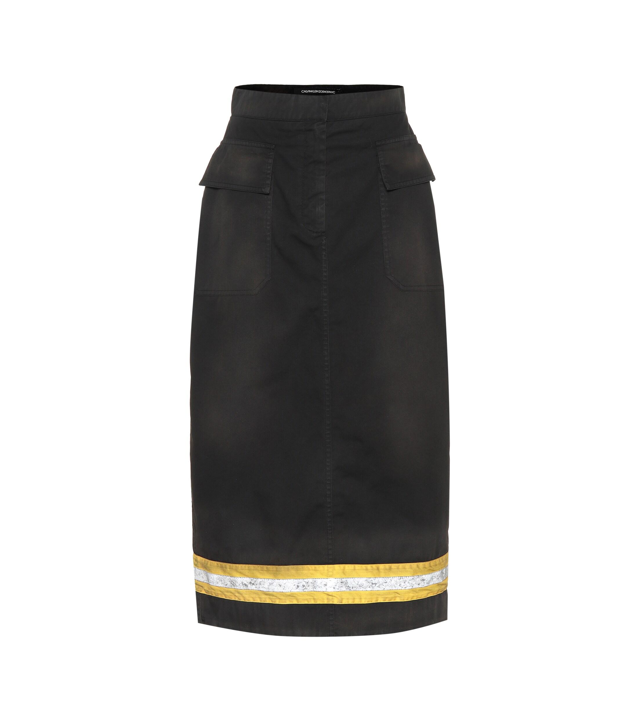CALVIN KLEIN 205W39NYC Skirt With Reflective Band in Black - Save 