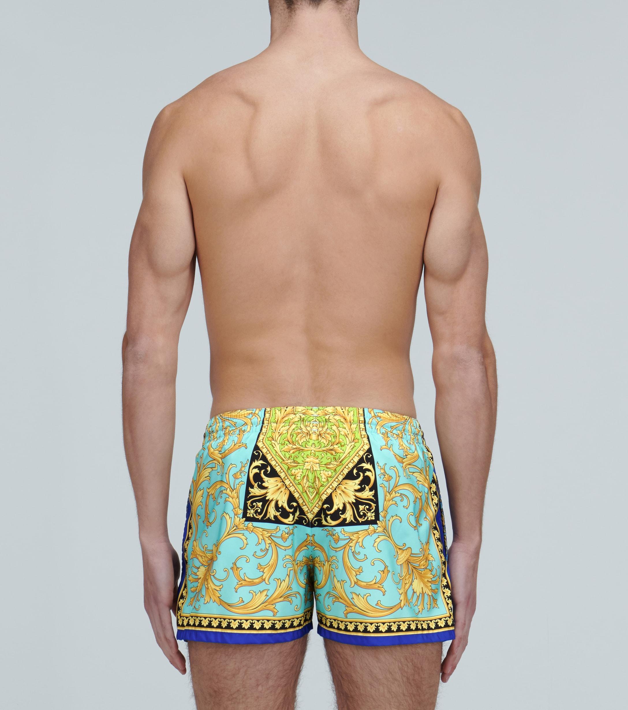Versace Synthetic Le Pop Classique Swim Shorts for Men - Lyst