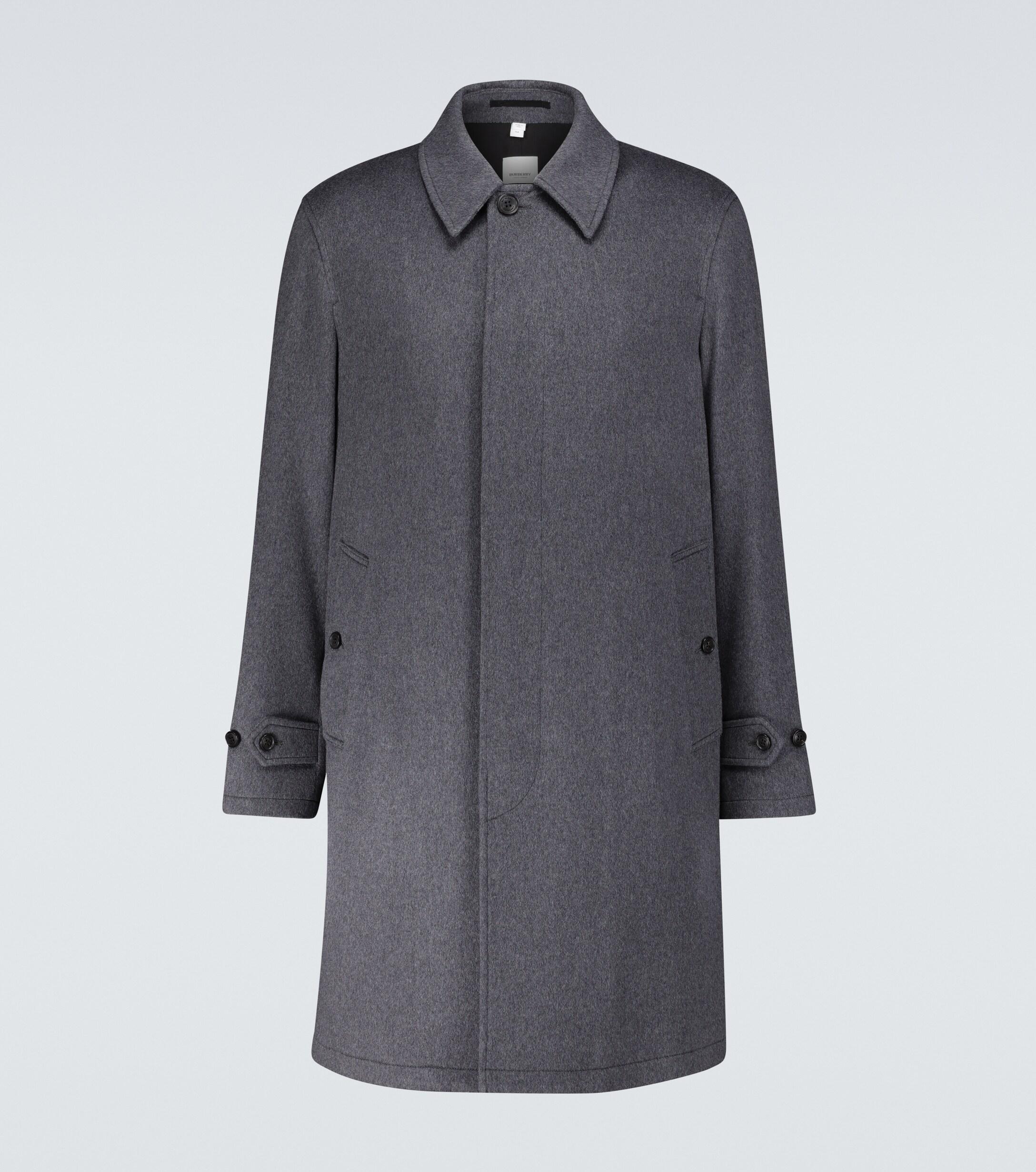 Burberry Pimlico Cashmere Car Coat in Grey (Gray) for Men - Lyst