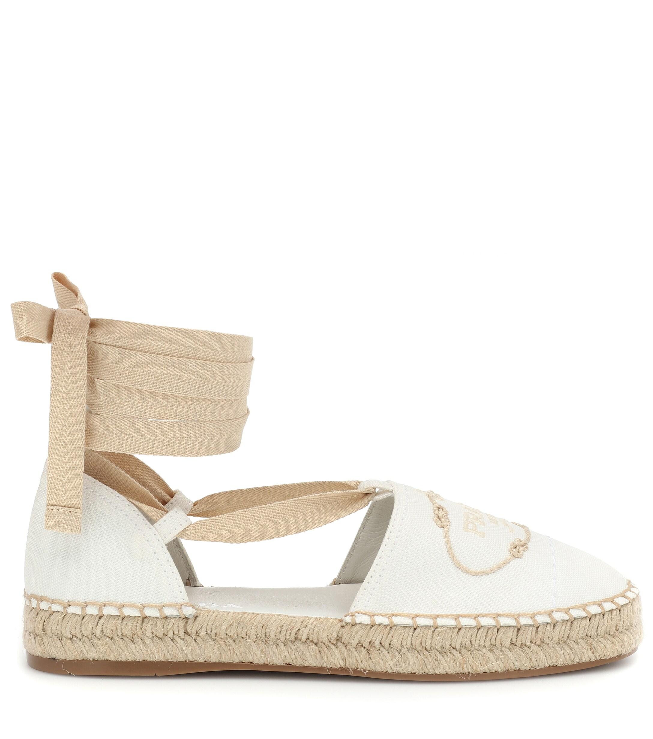 prada white espadrilles