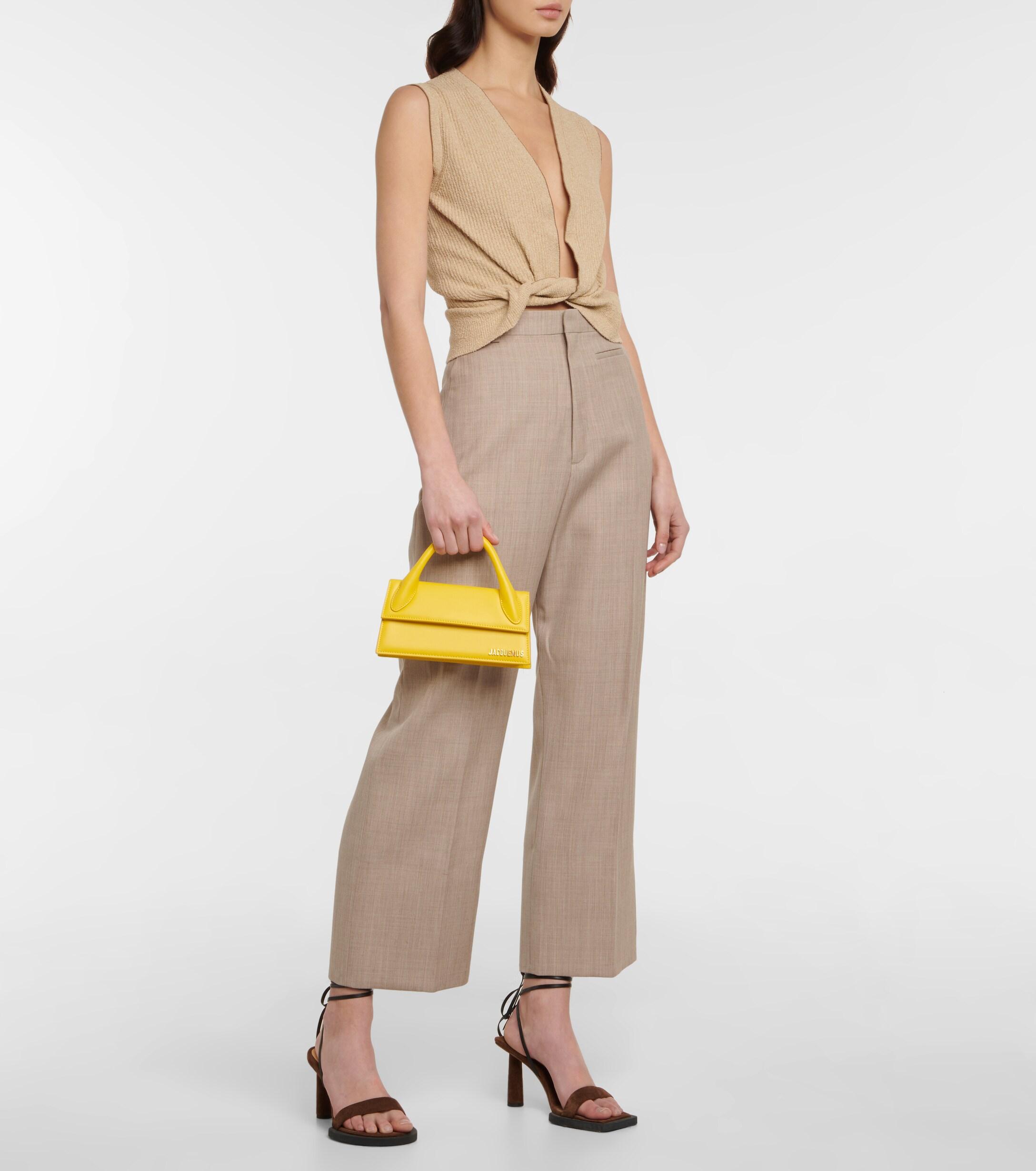 le chiquito noeud medium leather top handle bolsa