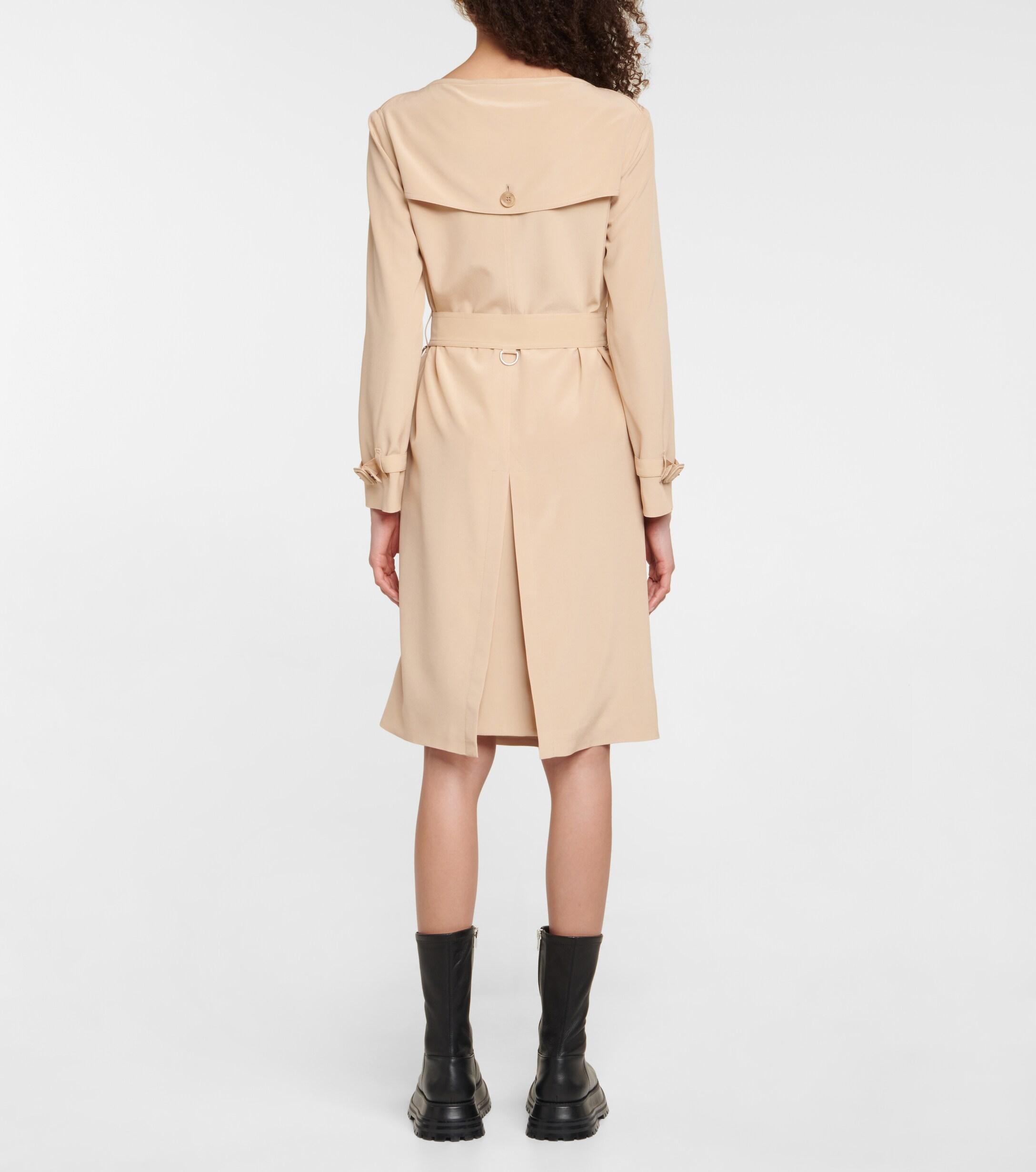 Burberry Silk Crêpe Shirt Dress in 