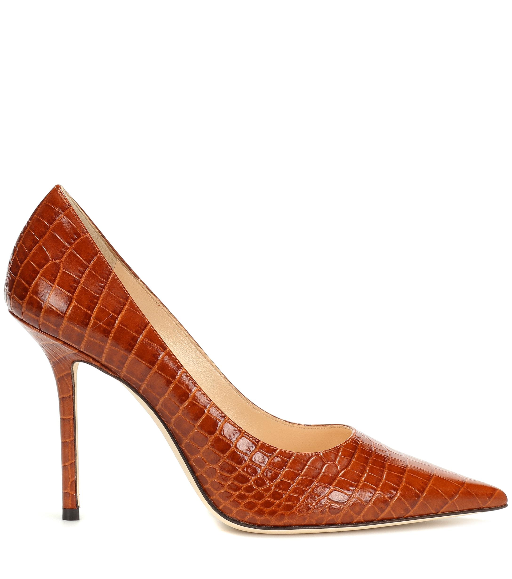 jimmy choo love croc flat