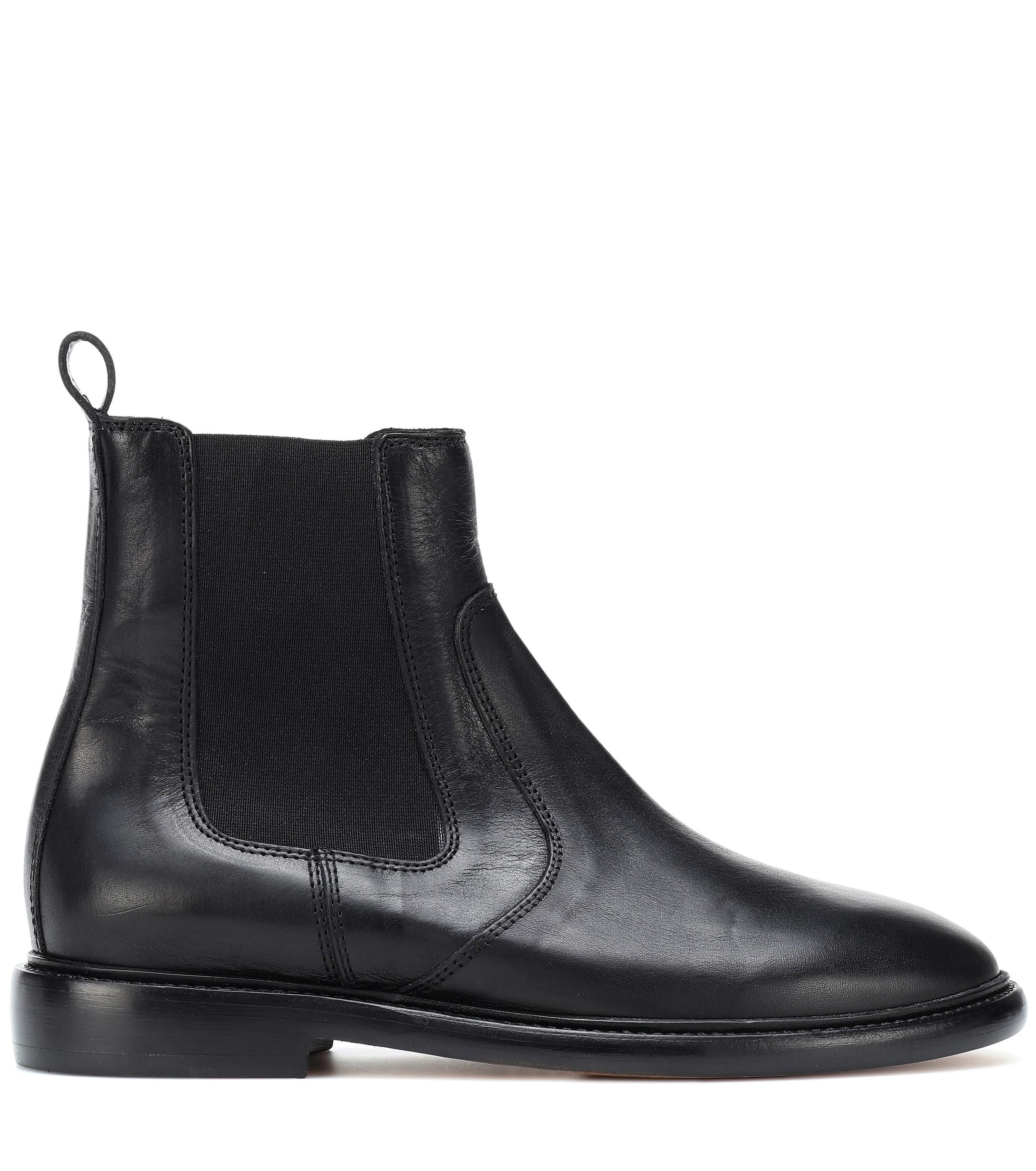 Isabel Marant Chelay Modern Chelsea Boots Leather Black - Lyst