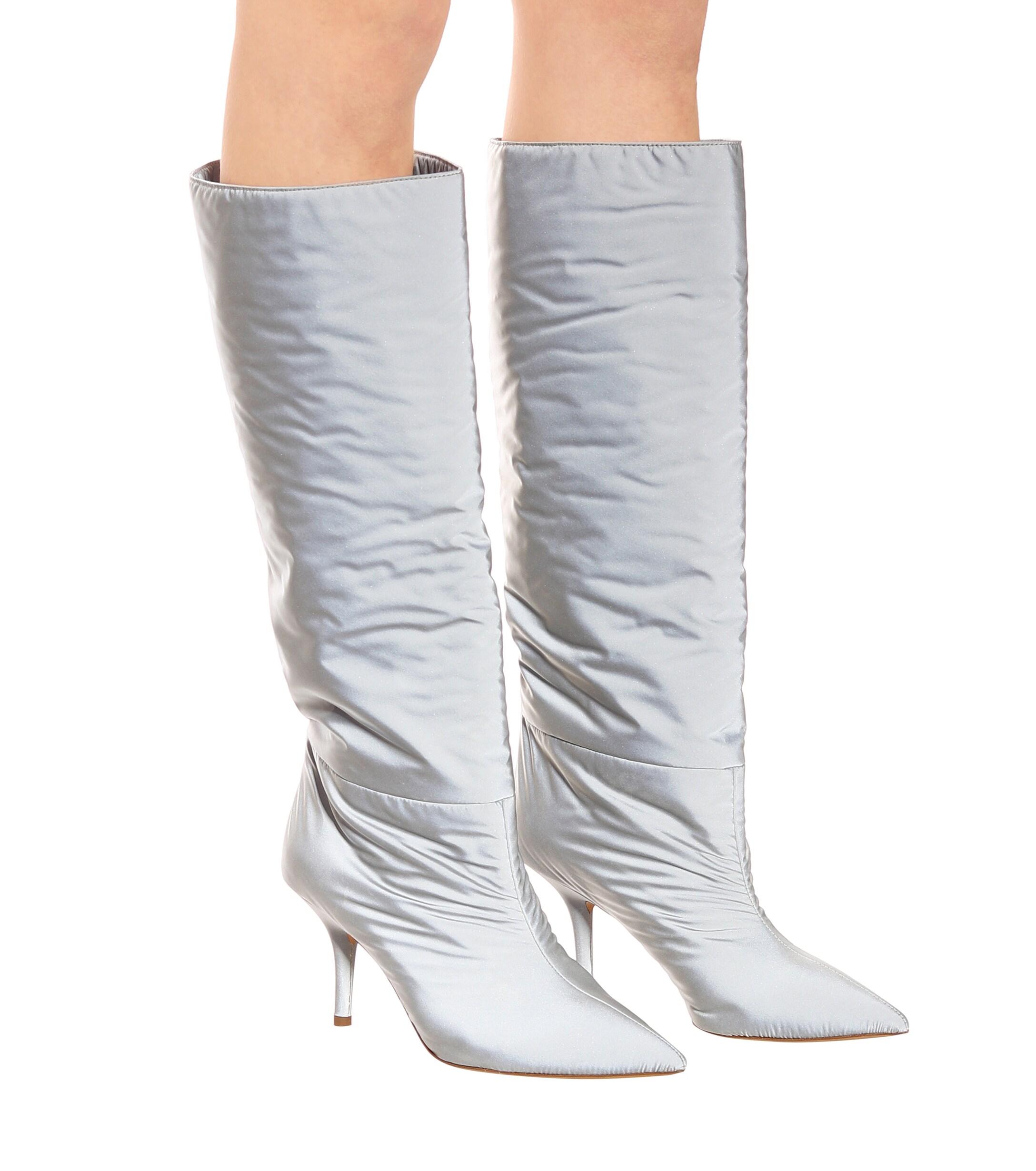 Yeezy Reflective Knee-high Boots (season 8) in Gray | Lyst