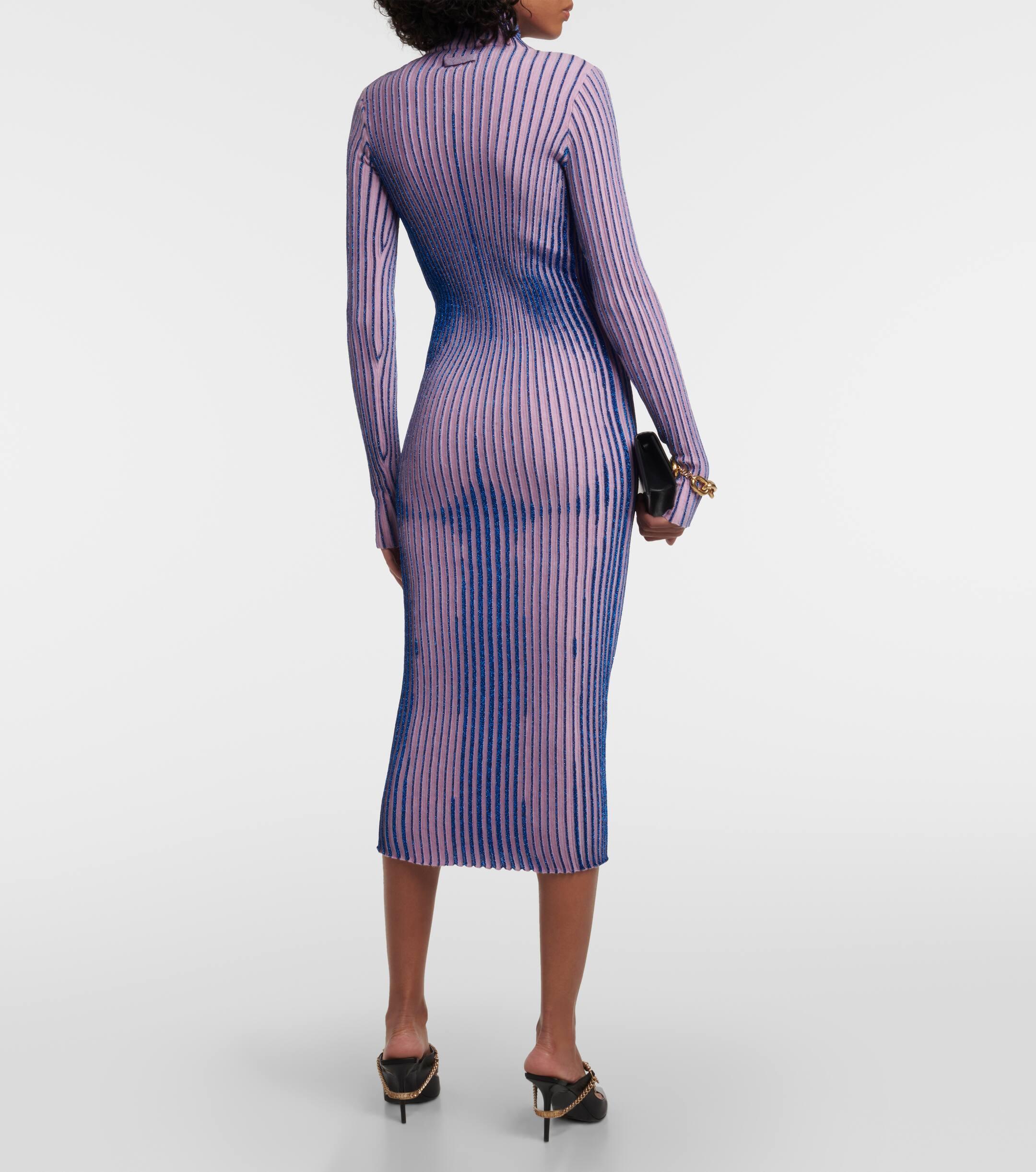 Jean Paul Gaultier Trompe L'oeil Slim-fit Wool Knitted Maxi Dress in Purple | Lyst UK Jean Paul Gaultier Trompe L'oeil Slim-fit Wool Knitted Maxi Dress in Purple | Lyst UK