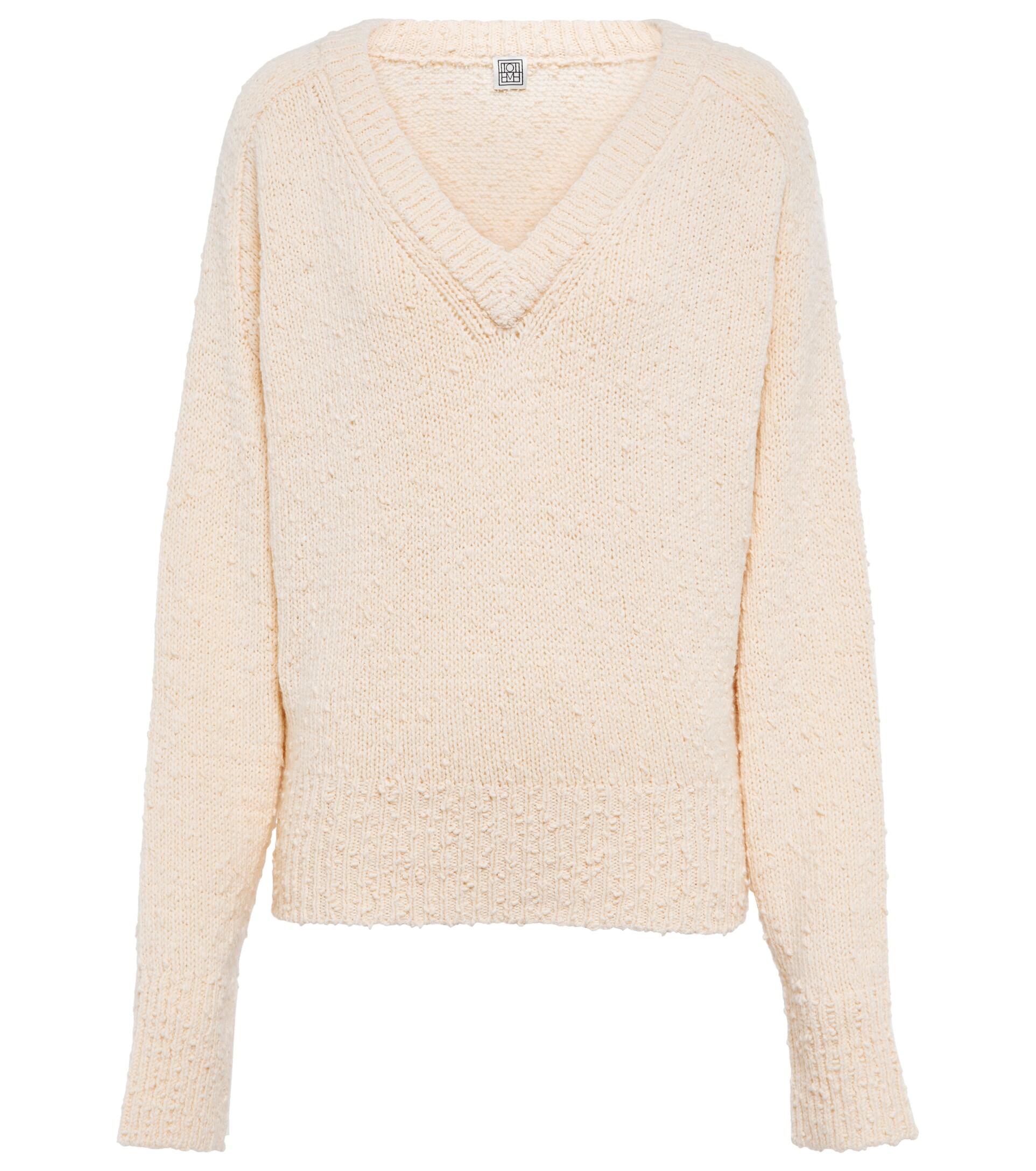Totême Toteme Wool Sweater in Natural | Lyst