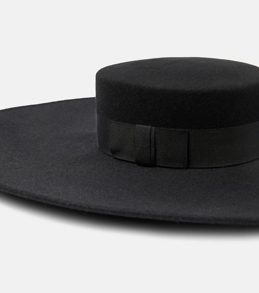 Nina Ricci Wool Hat in Black | Lyst