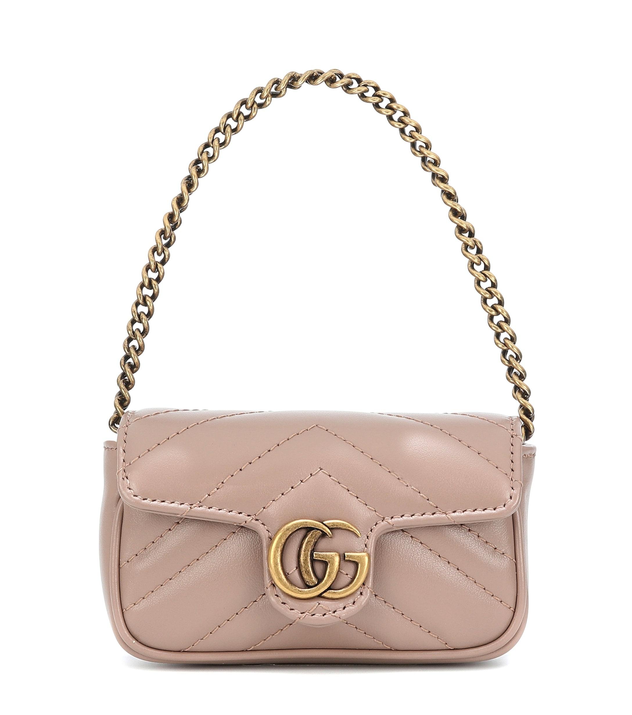 GG Marmont Micro Leather Shoulder Bag