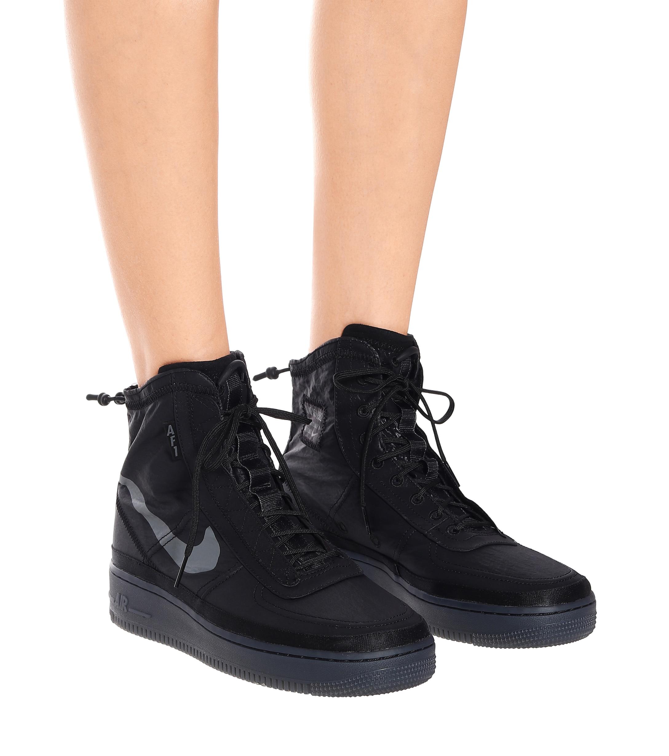 Nike Air Force 1 Shell Shoe in Black | Lyst