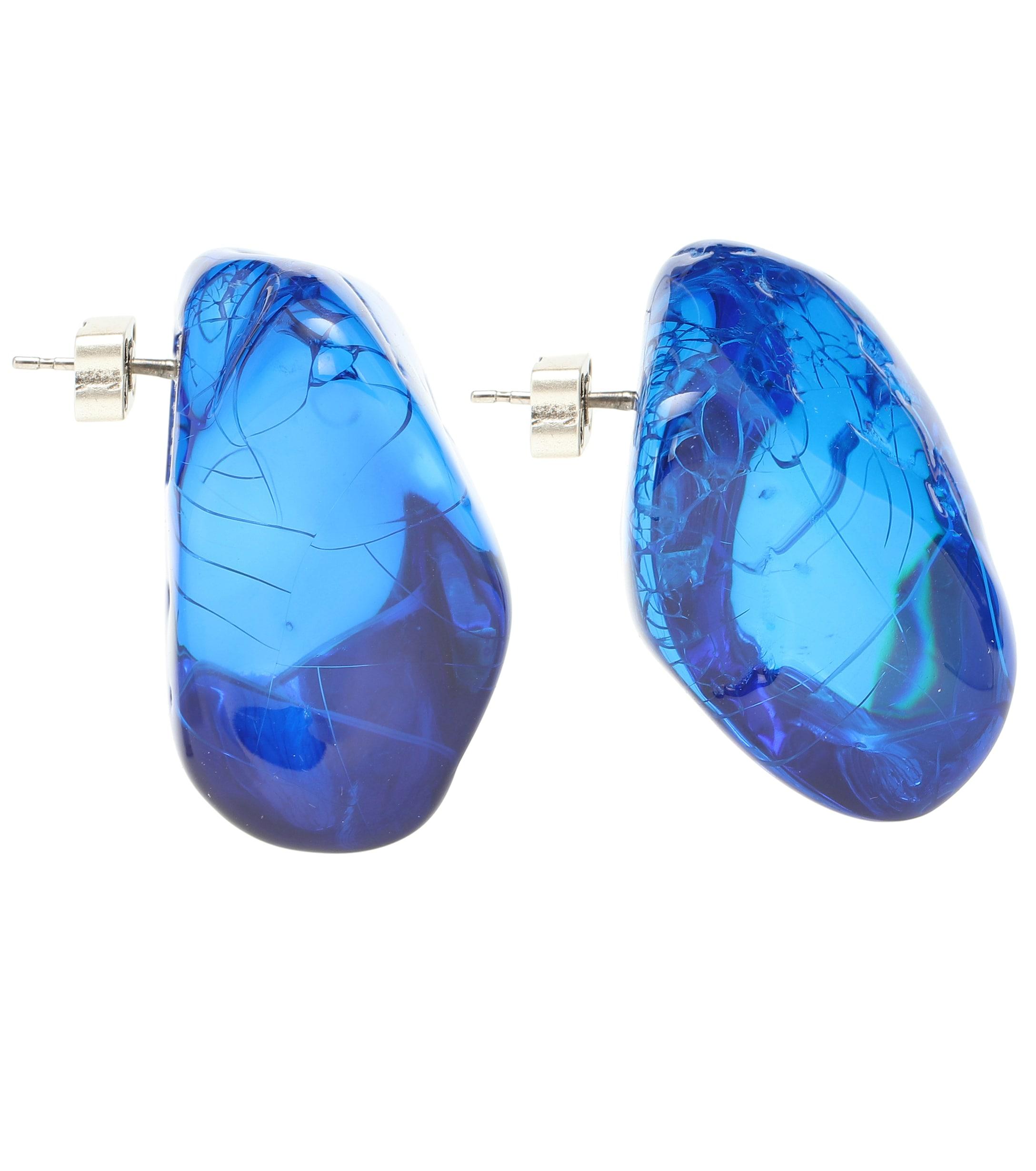 blue rock earrings