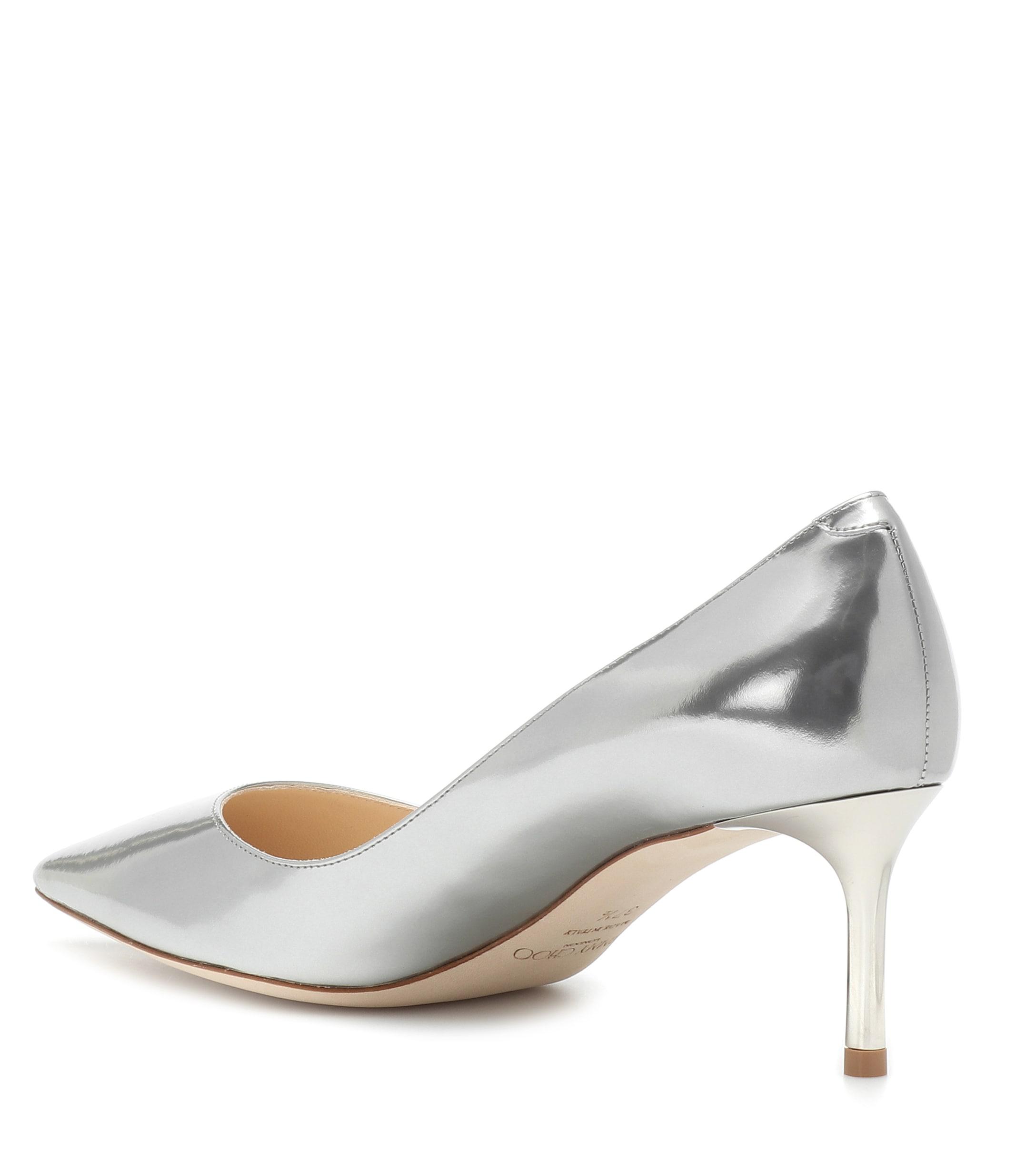 Jimmy Choo Romy 60 Metallic Leather Pumps Lyst