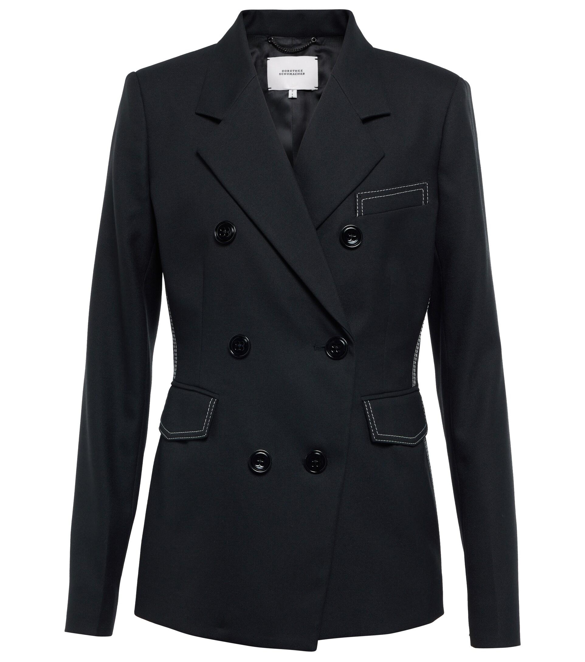 Dorothee Schumacher Casual Attraction Double-breasted Blazer in Black ...