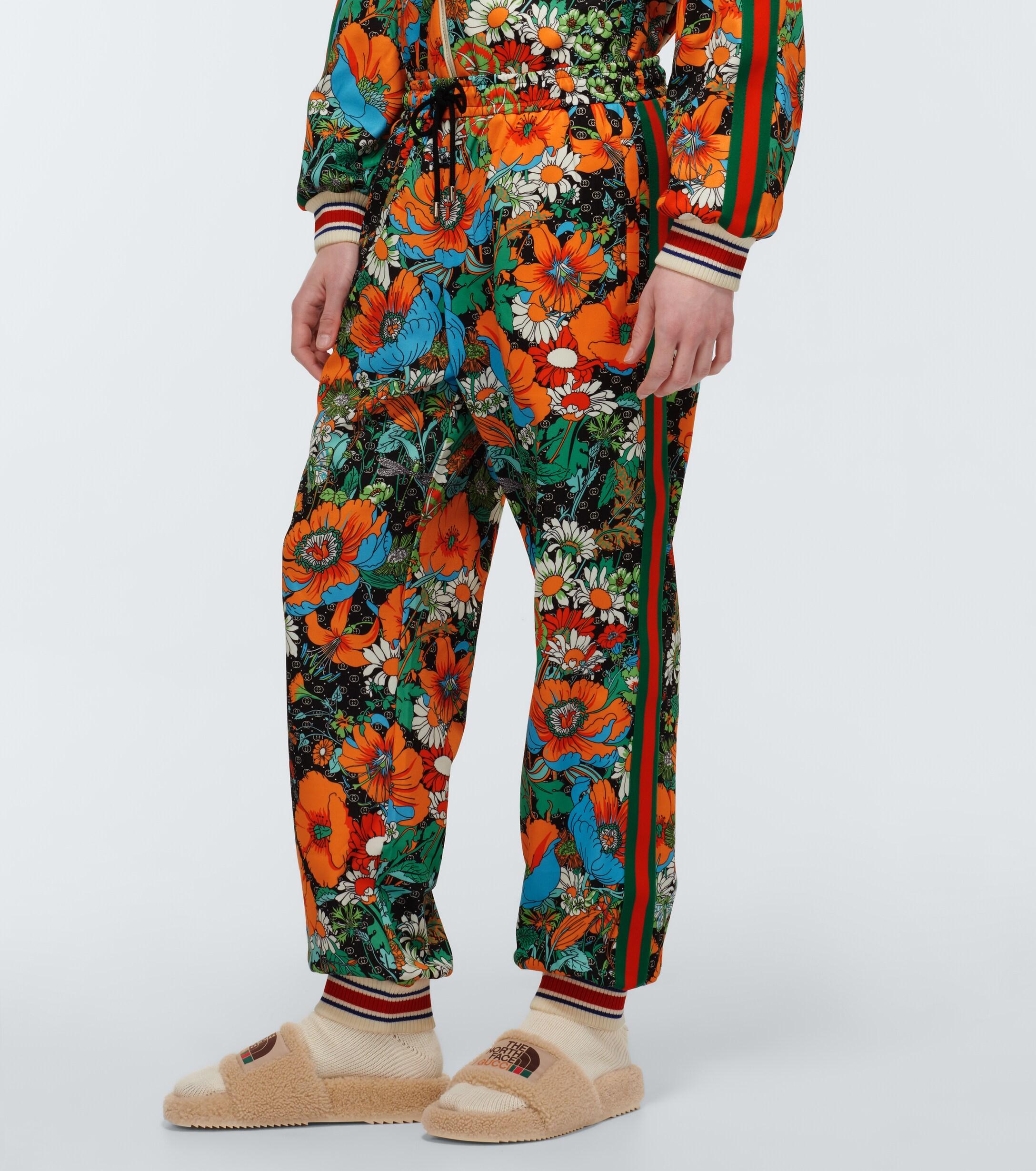 Gucci Synthetic The North Face X Floral Sweatpants for Men - Lyst