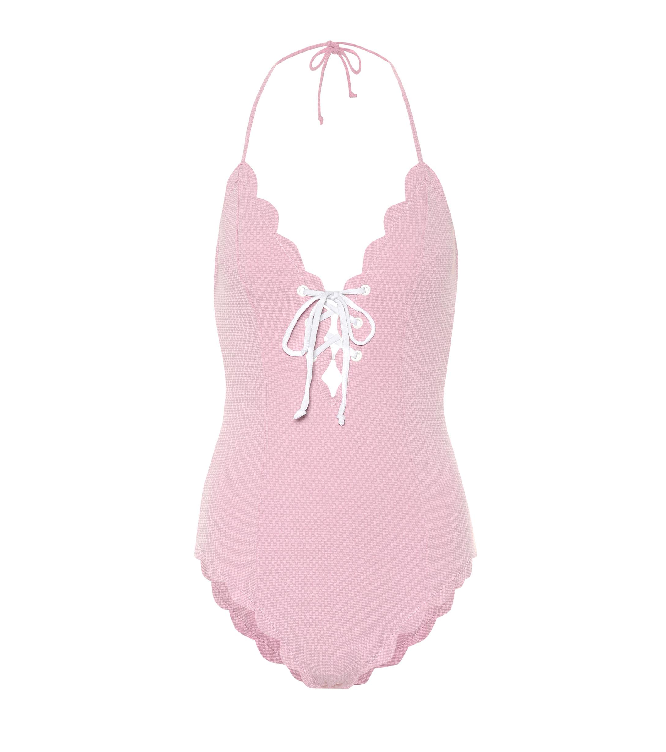 Marysia Swim Broadway Halter One-piece Swimsuit in Lavender (Pink) - Lyst