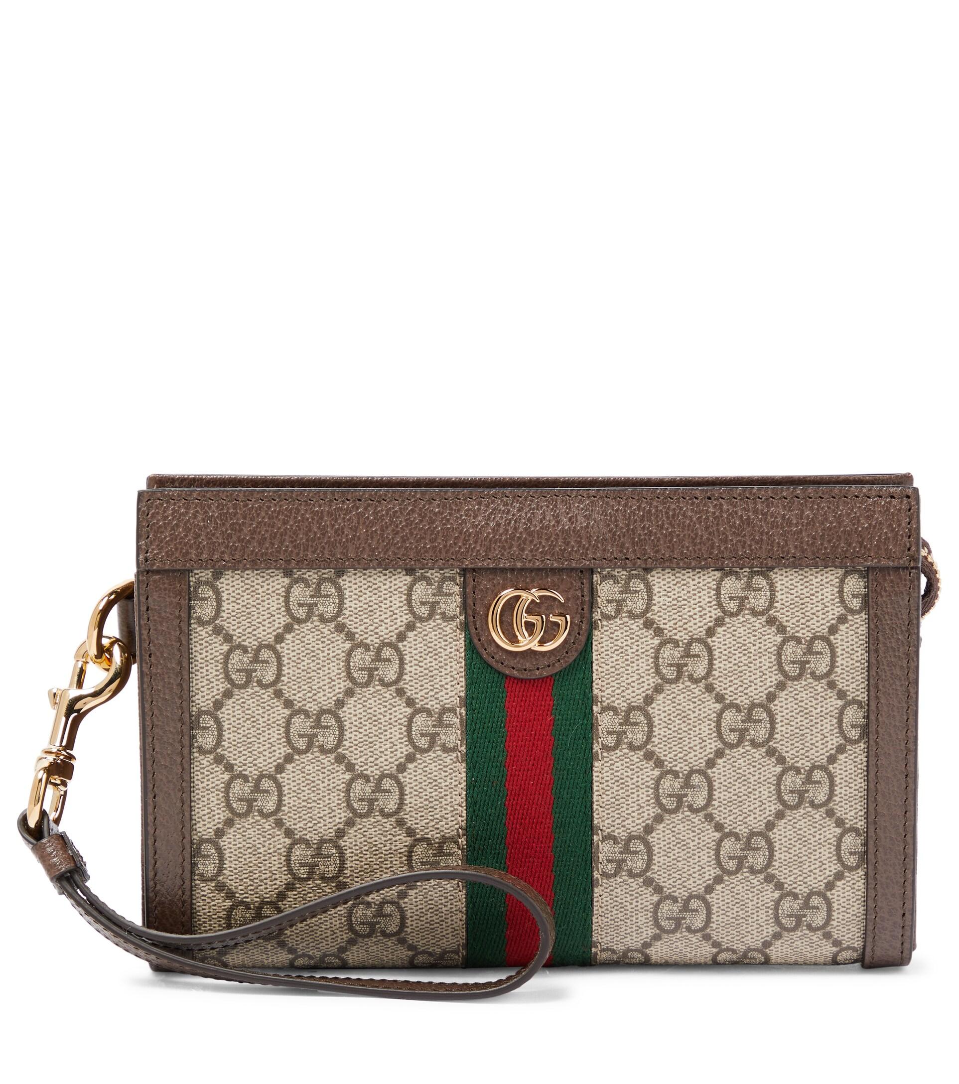 Gucci Ophidia Canvas Wristlet Wallet | Lyst