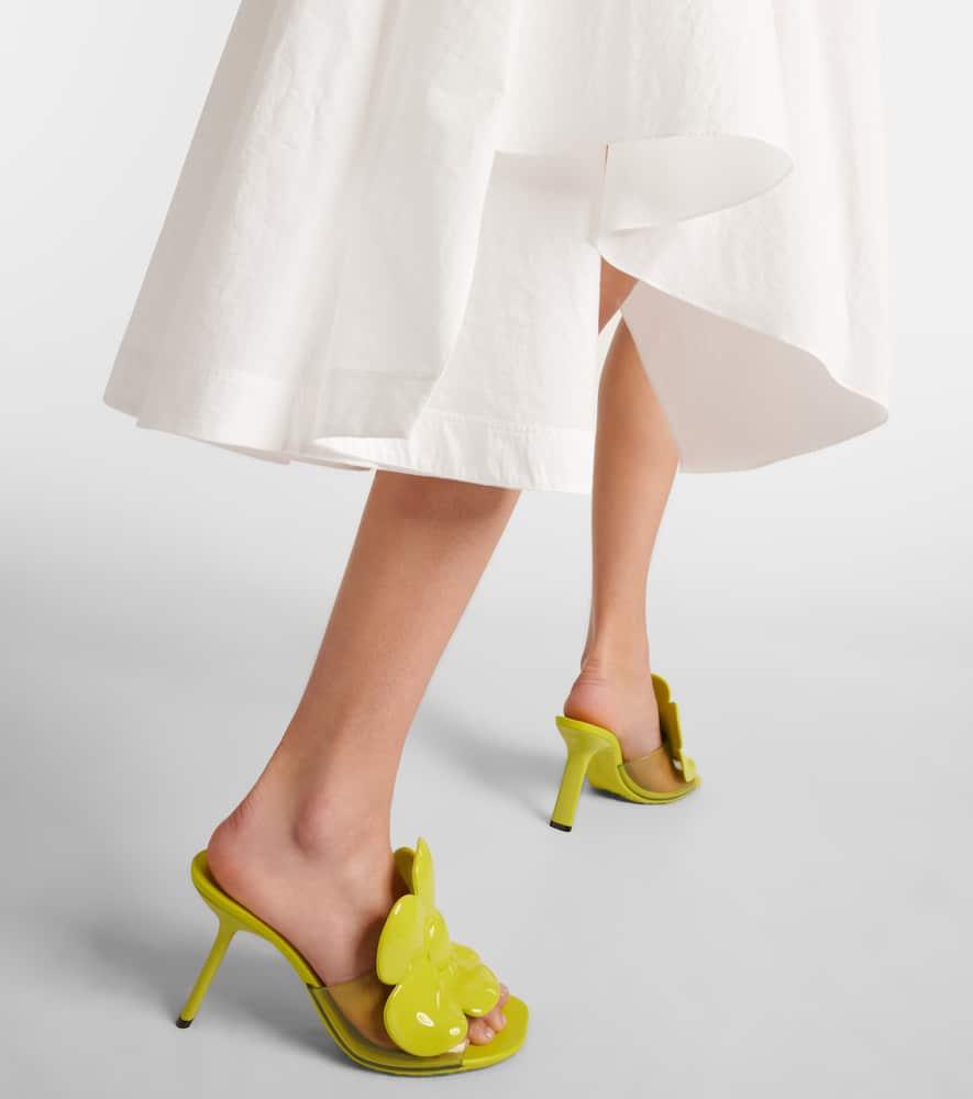 Loewe Petal Flower Pvc Mules in Yellow | Lyst