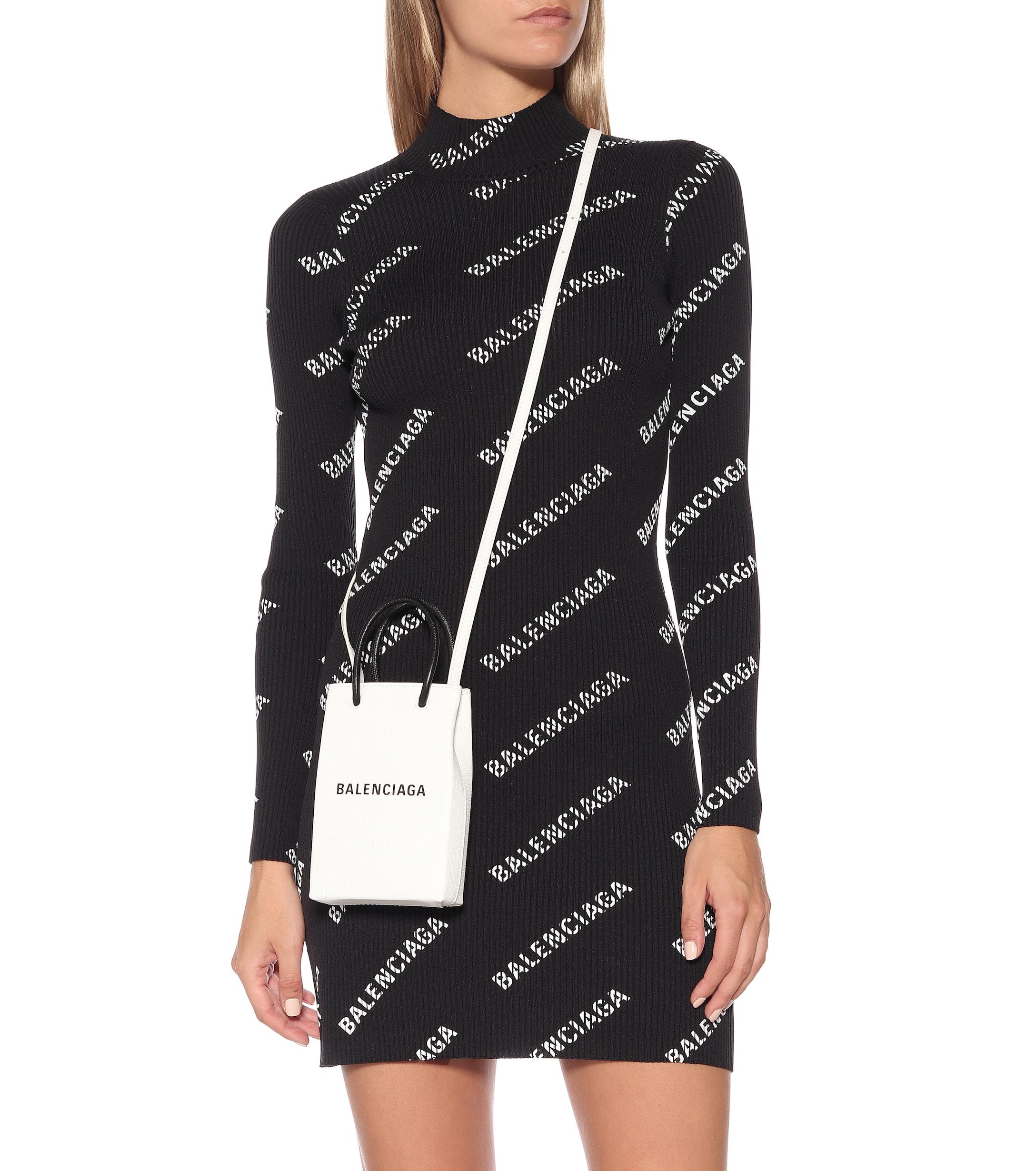 balenciaga phone bolsa white