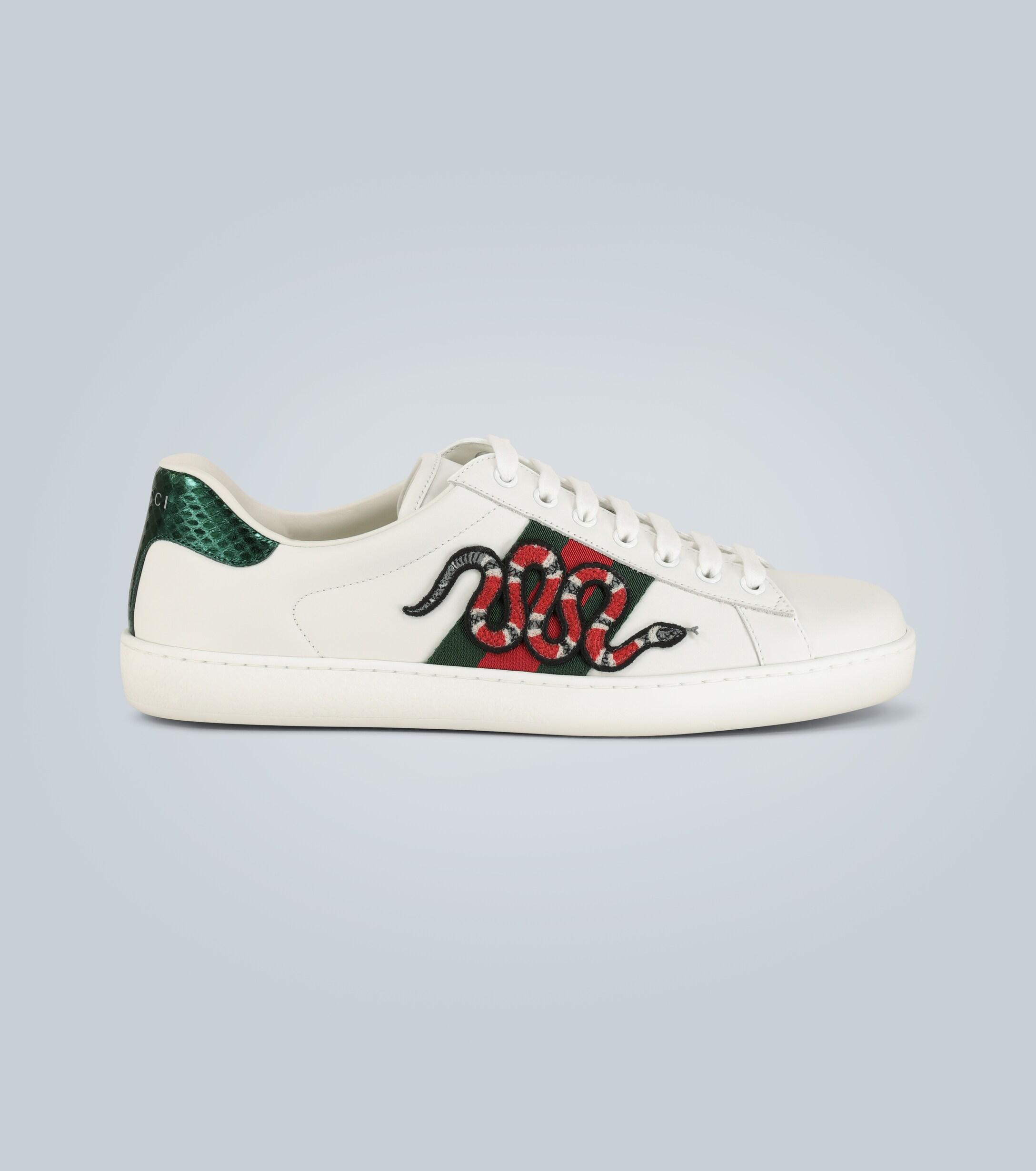 mens gucci white sneakers