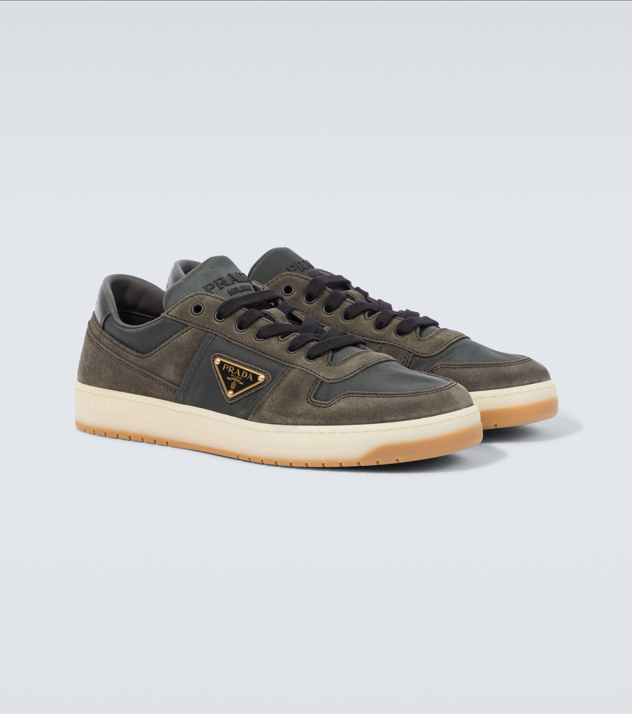Prada grey suede sneakers 2025