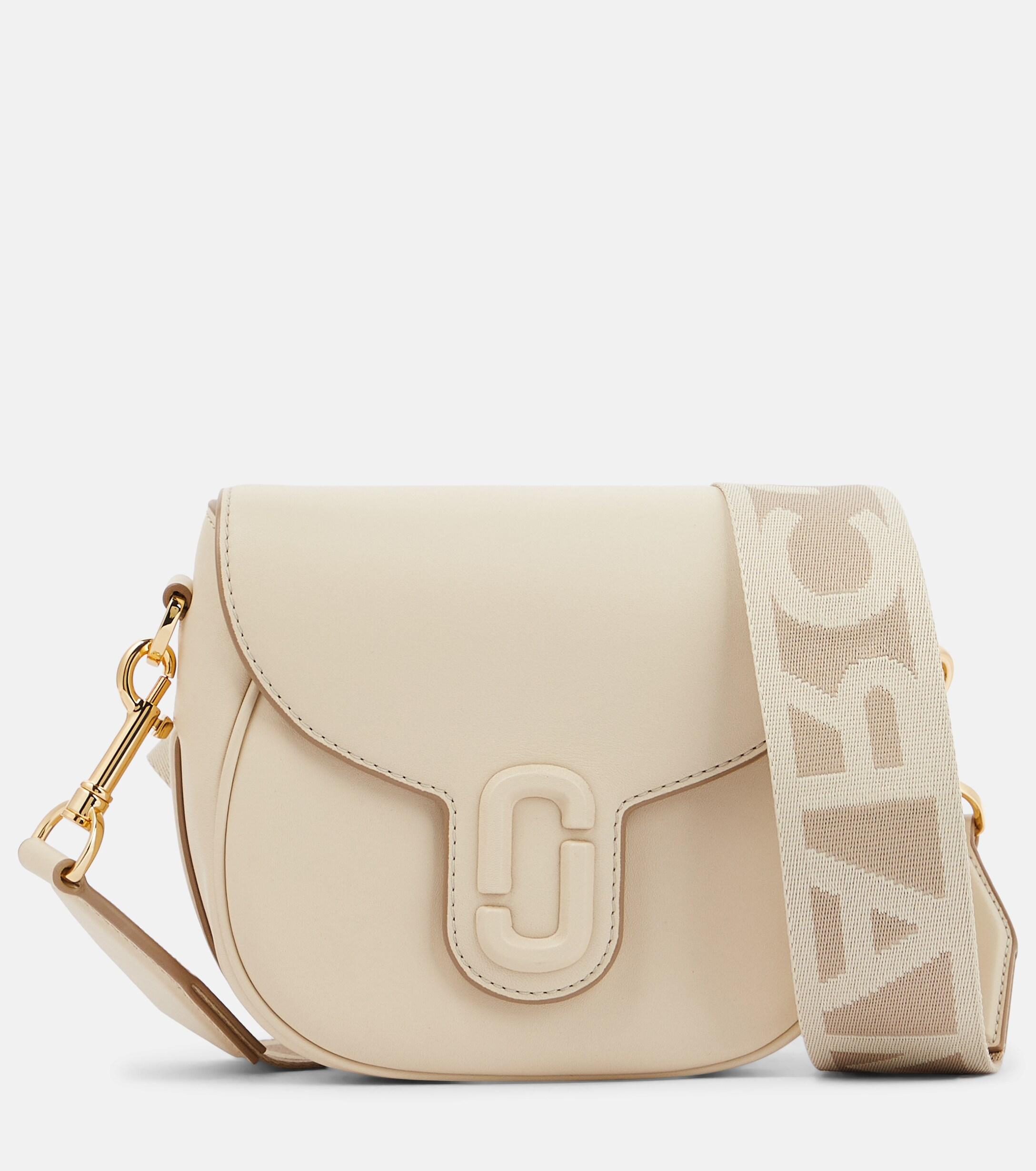 Marc Jacobs The Small Saddle Leather Shoulder Bag in Natural | Lyst Canada