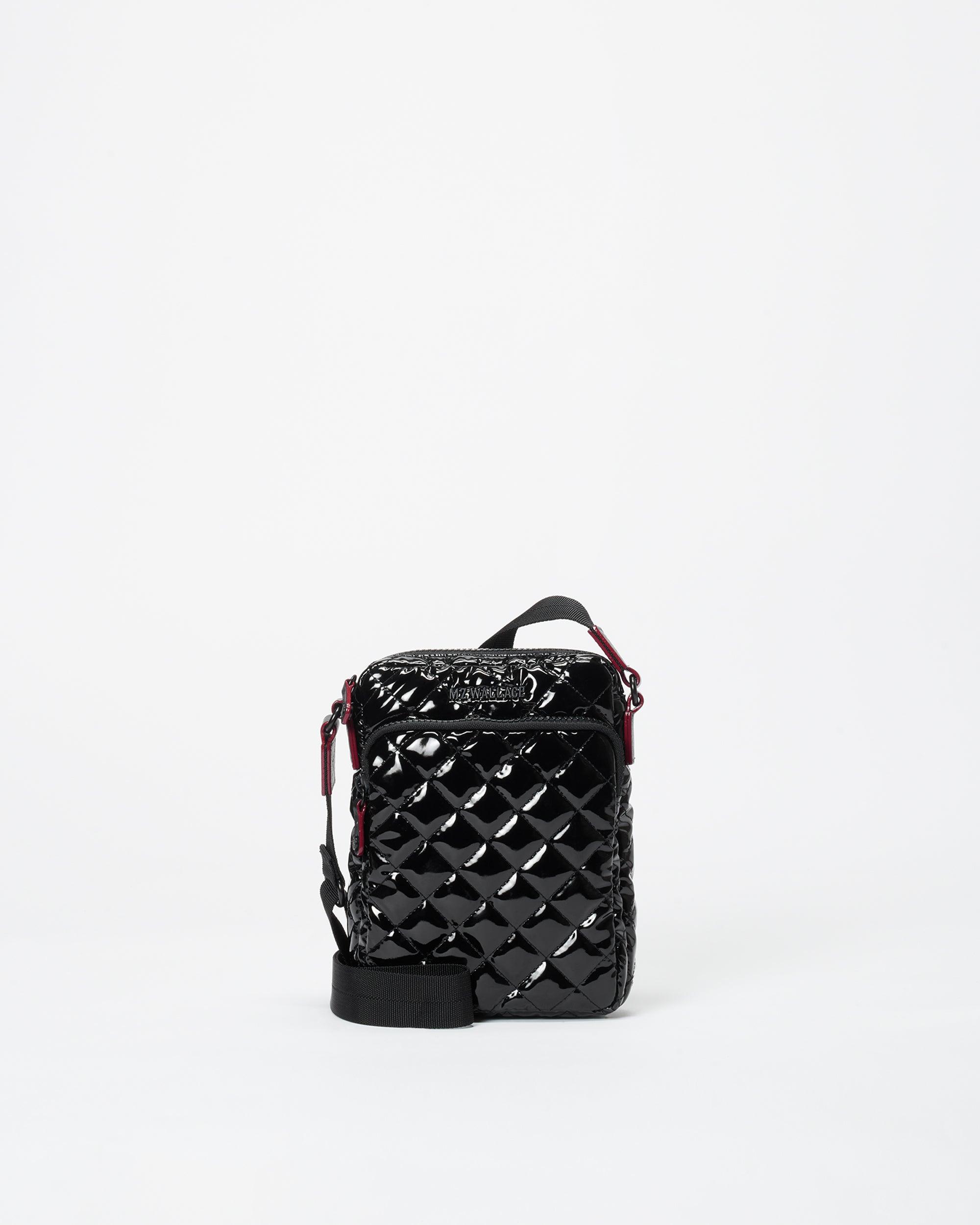 Mz wallace top black lacquer backpack