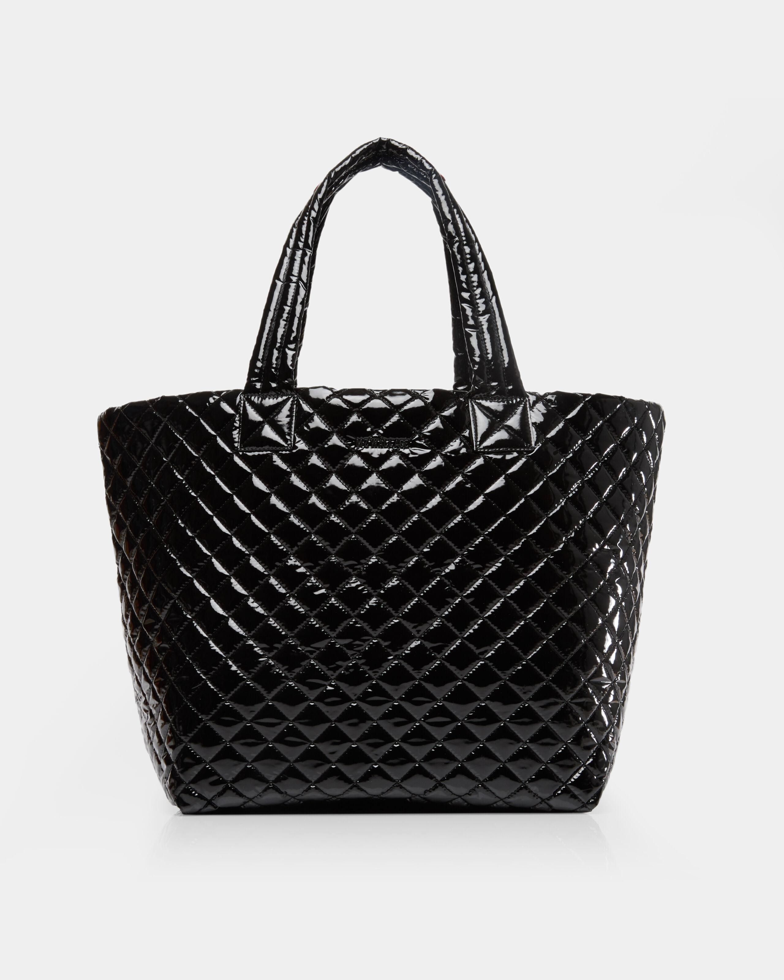 MZ Wallace Quilted Black Lacquer Large Metro Tote Lyst