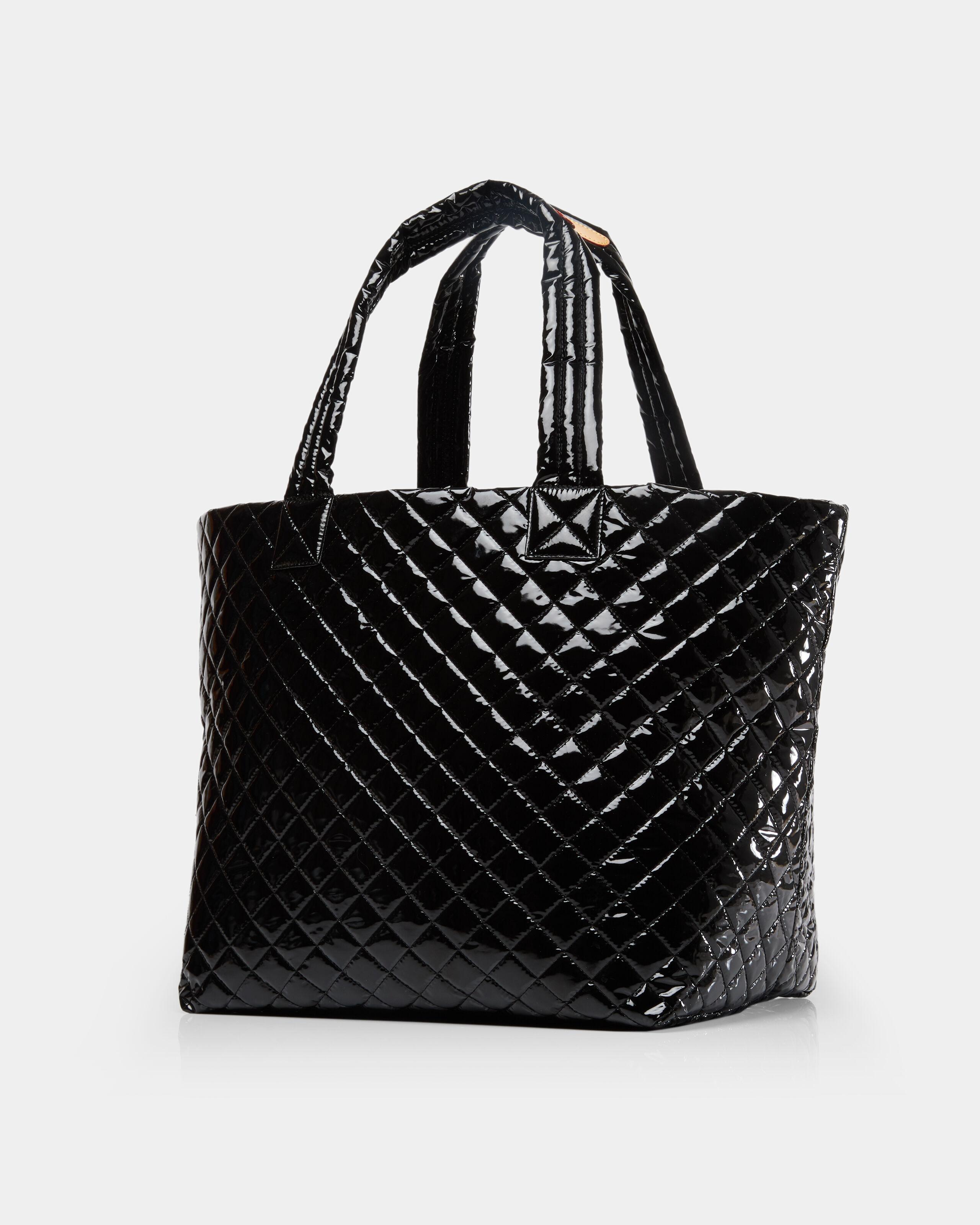 MZ Wallace Quilted Black Lacquer Large Metro Tote - Lyst