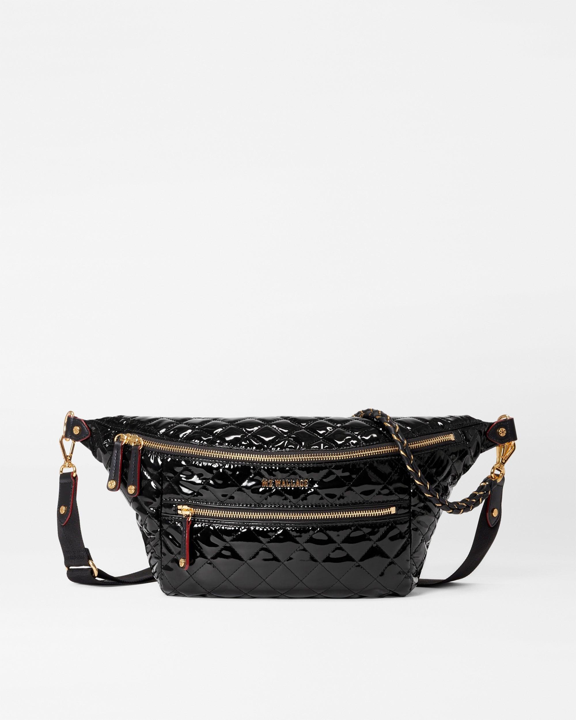 MZ Wallace Black Lacquer Crosby Sling Bag Lyst