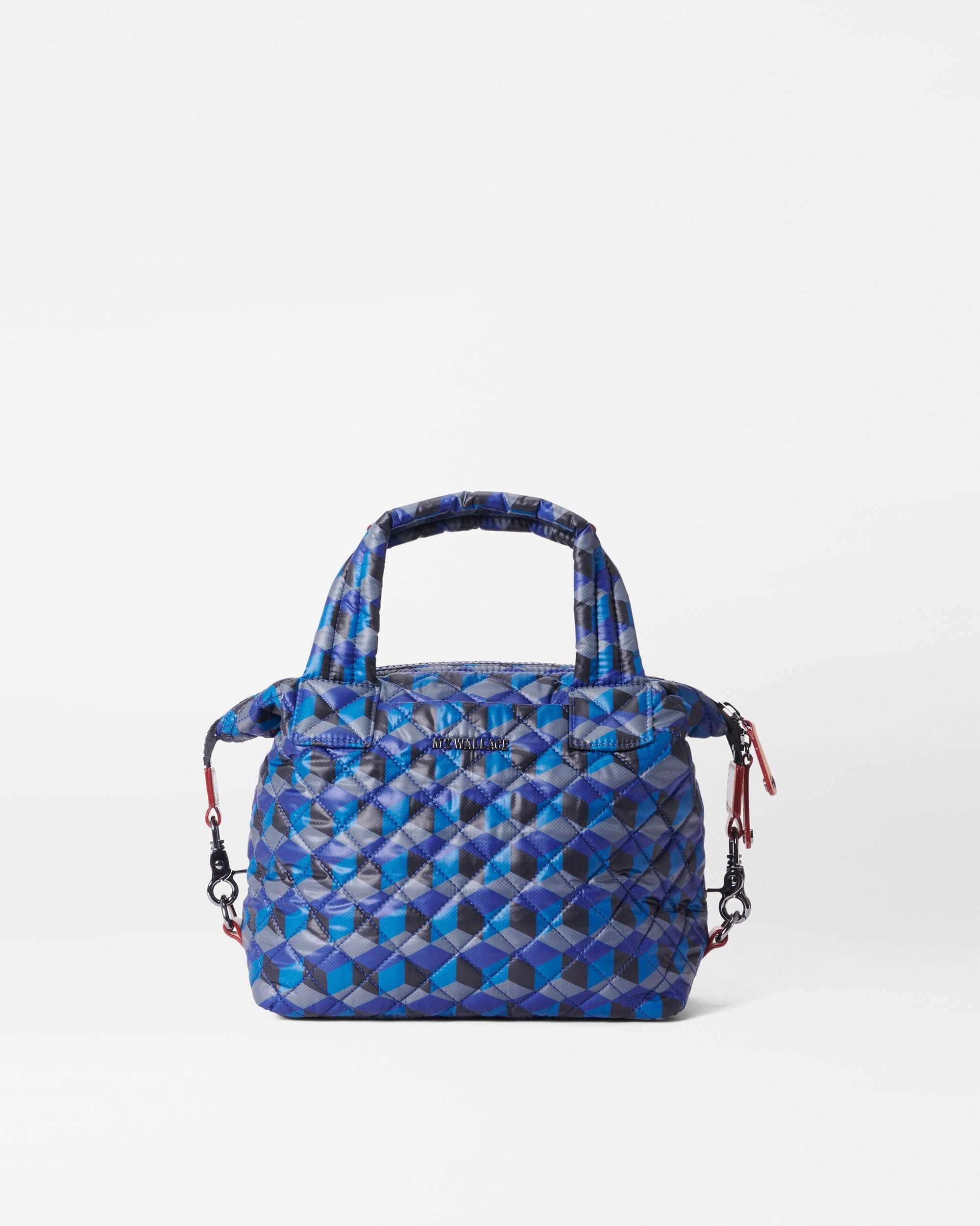 Small Sutton Deluxe Quilted Crossbody Bag in Moondust Metallic